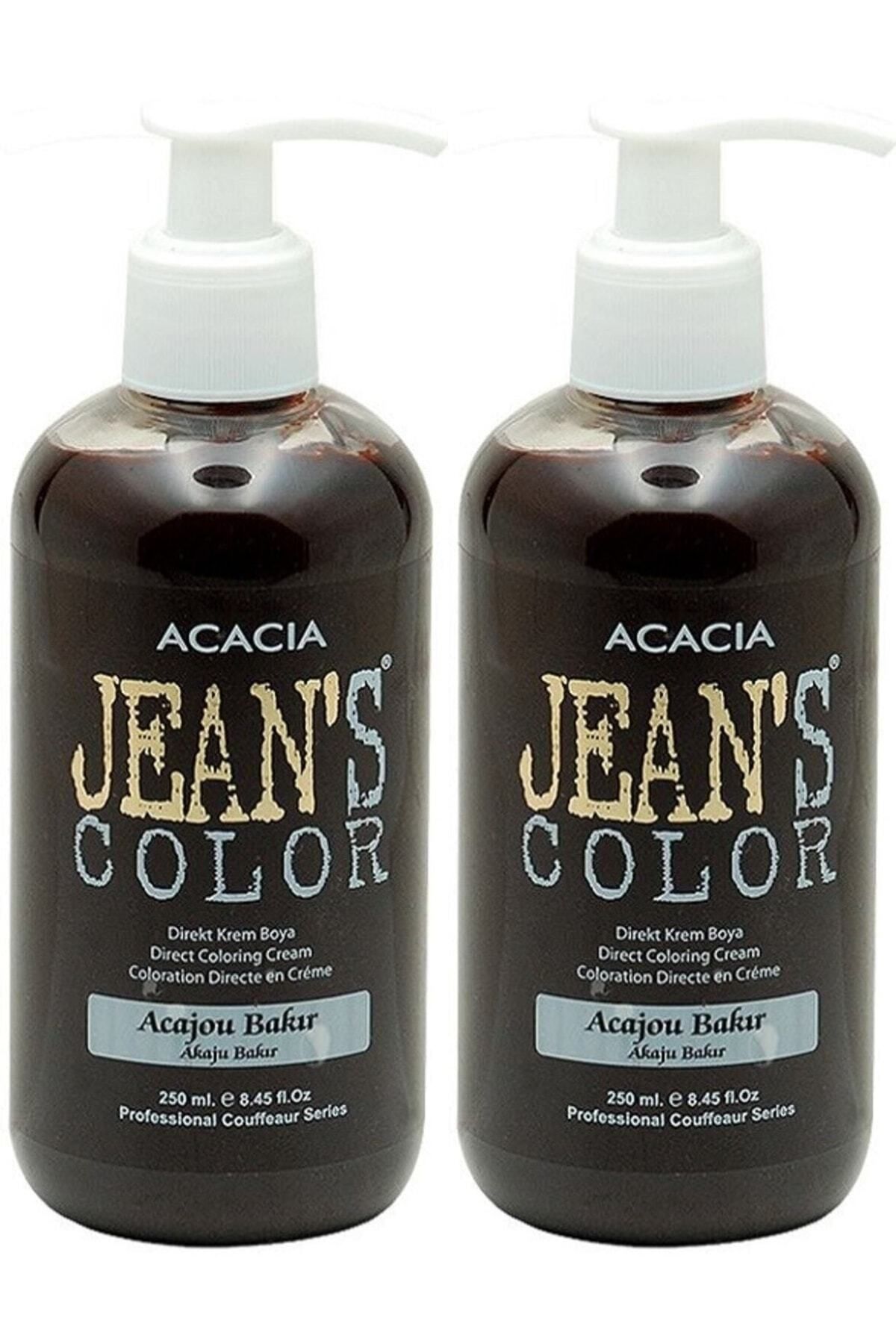 Acacia Jean's Color Saç Boyası Akaju Bakır 250 Ml 2 Adet