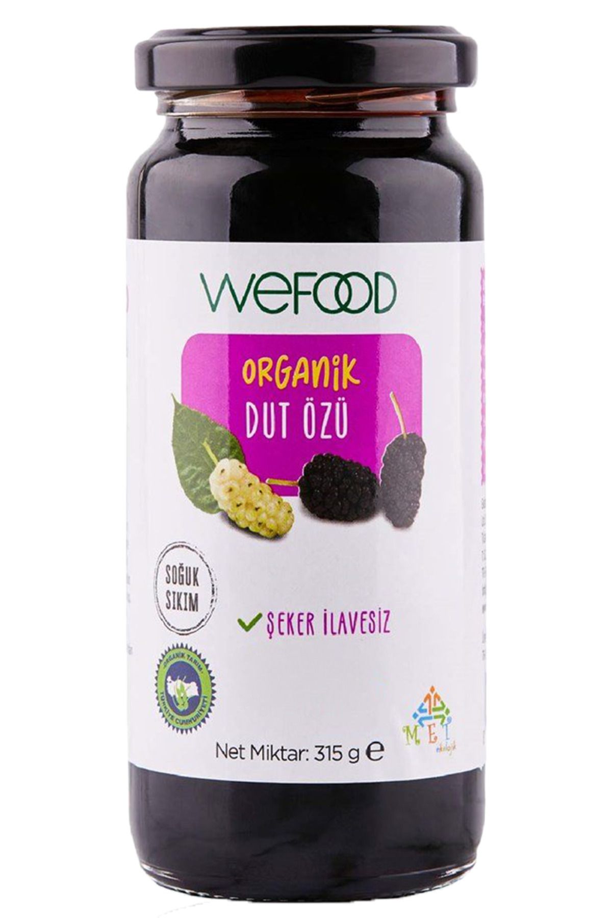 Wefood Organik Dut Özü 315 gr (Soğuk Sıkım)