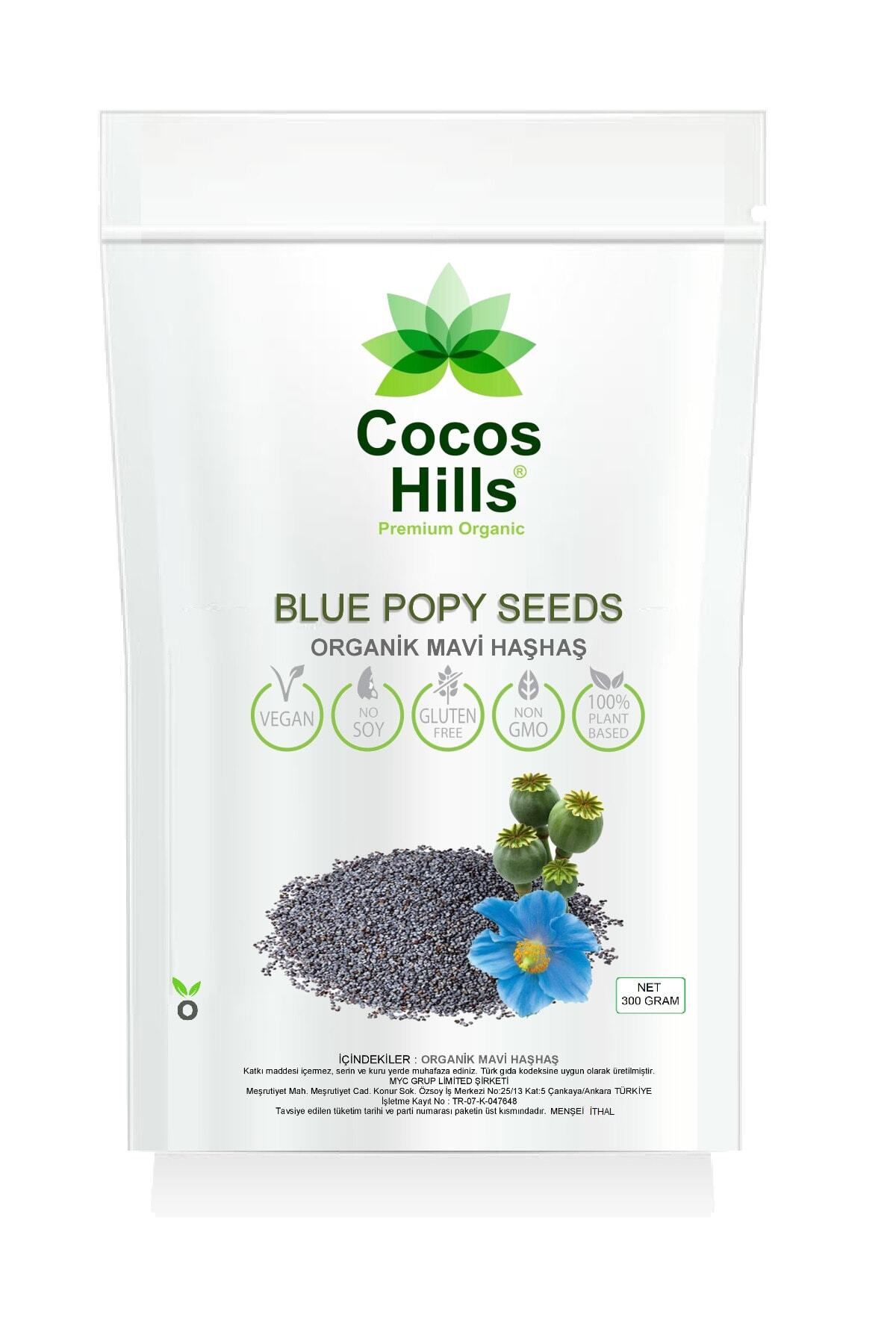 Cocos Hills Blue Poppy Seeds Mavi Haşhaş Tohumu 300 gram