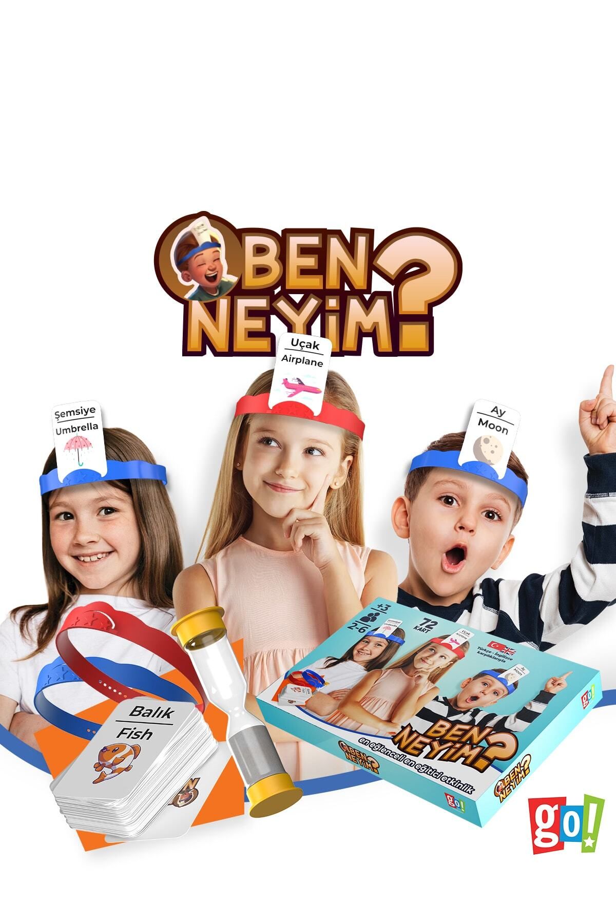 Go Toys Ben Neyim? Türkçe/ingilizce Aile Çocuk Eğlenceli Kutu Oyunu Who I'am Eğitici Oyuncak