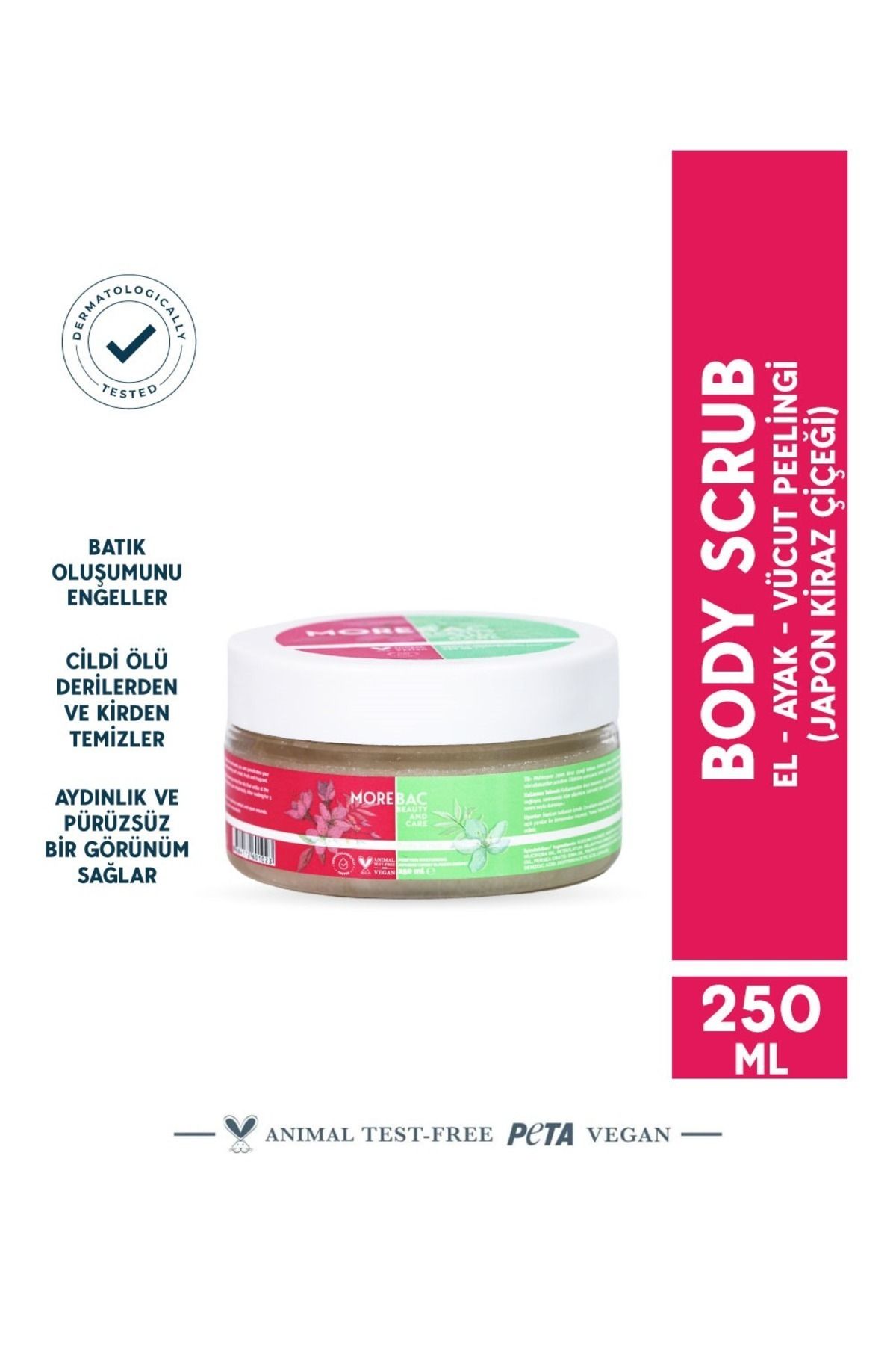 MOREBAC BODY SCRUB 250ML El-Ayak-Vücut Peelingi