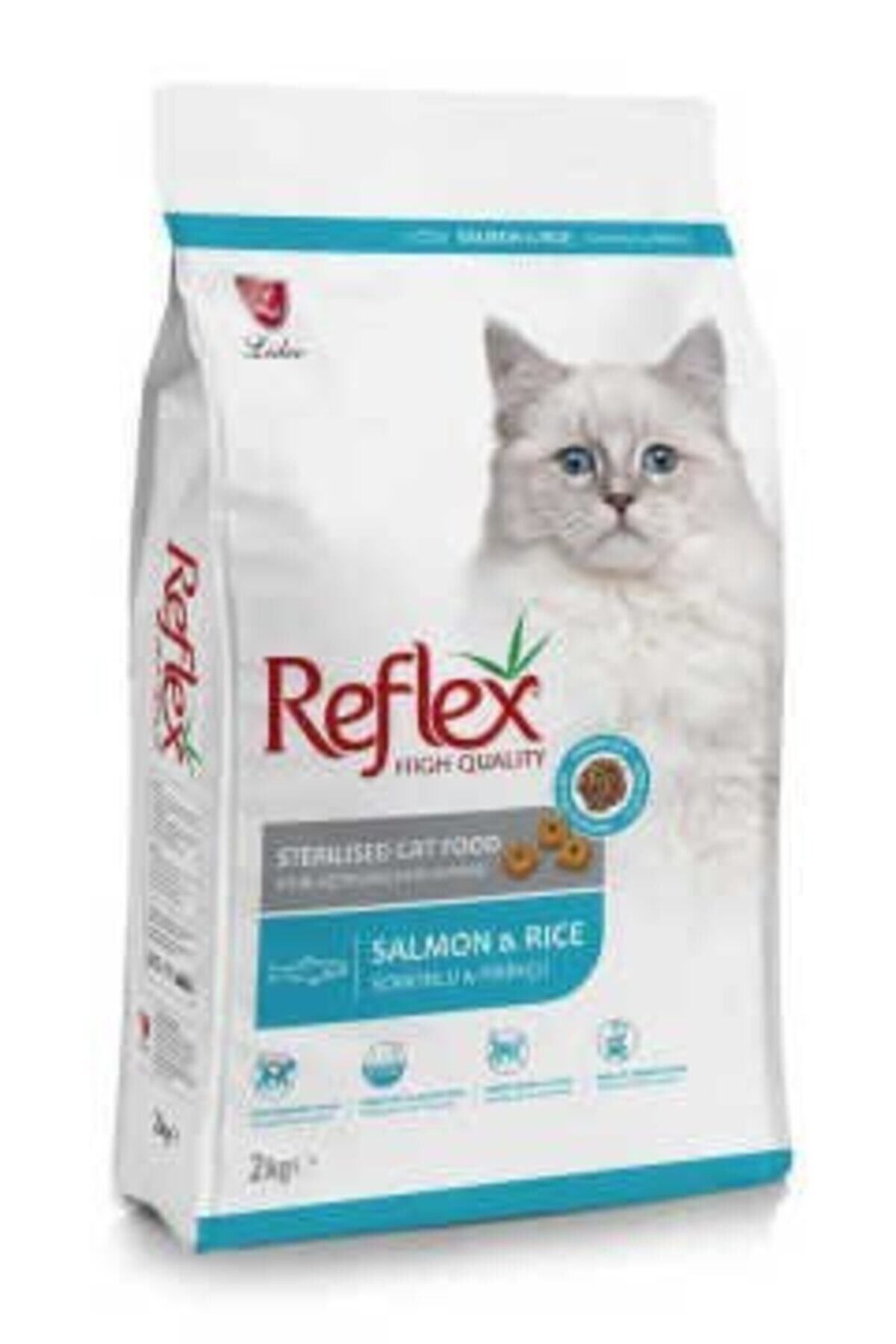 Reflex Sterilised Salmon Somonlu Pirinçli Kısırlaştırılmış Kedi Maması 2 Kg X 3 Paket