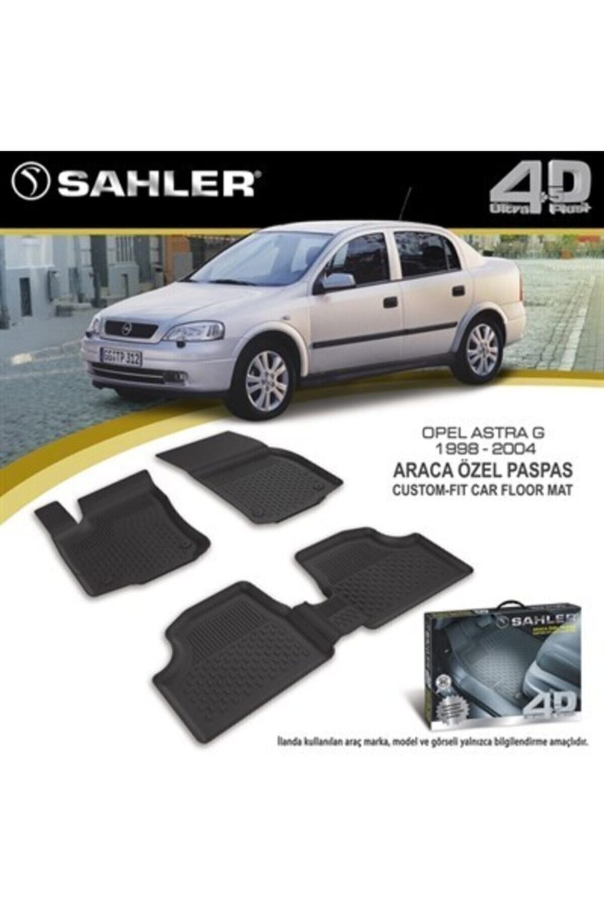 Sahler Opel Astra G Hb/sedan/sw 1998-2004 4,5d Paspas Siyah Uyumlu