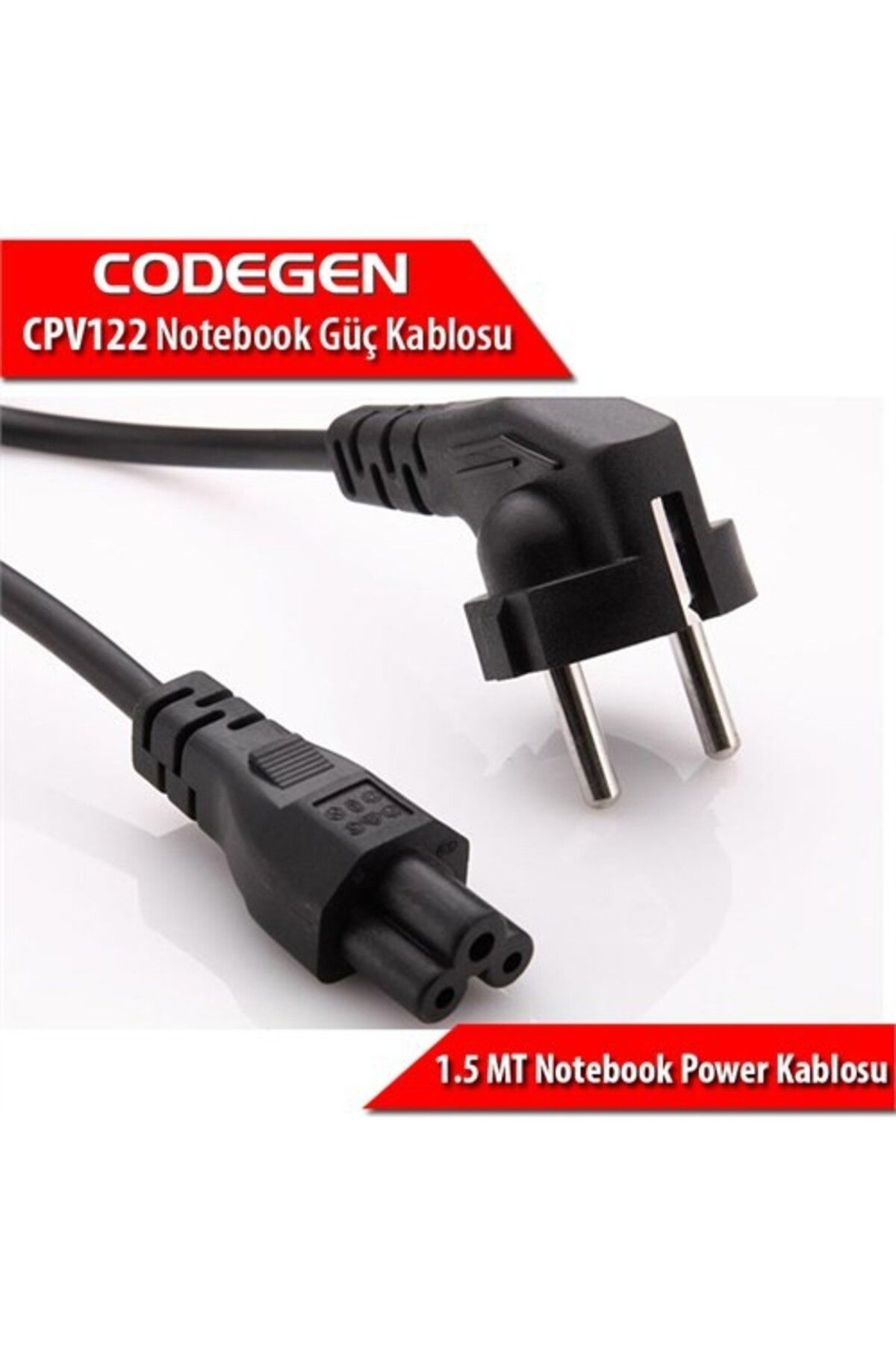 CODEGEN 1.5M 0.55Mm Kalınlıkta Notebook Güç Kablosu CPV122