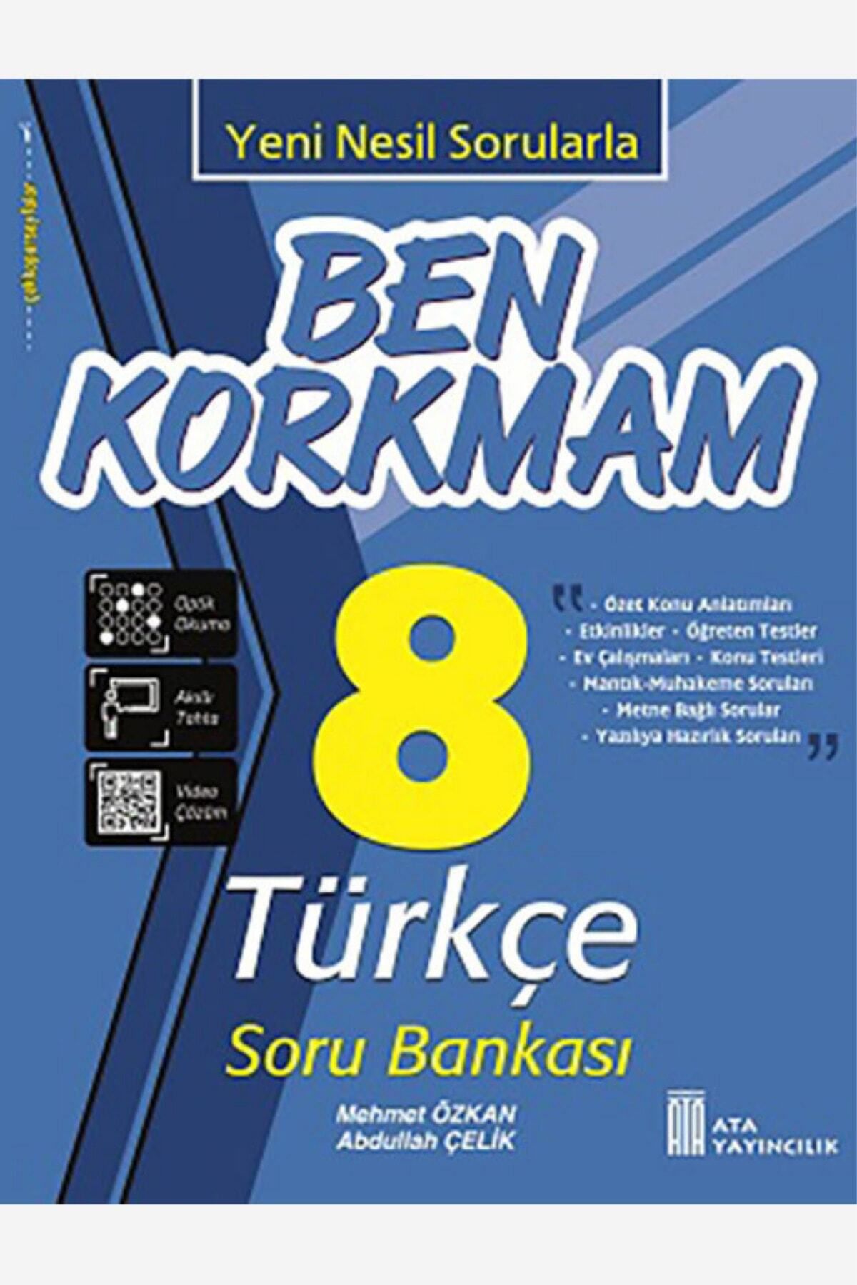Ata Yayıncılık 8. Sınıf Ben Korkmam Türkçe Soru Bankası