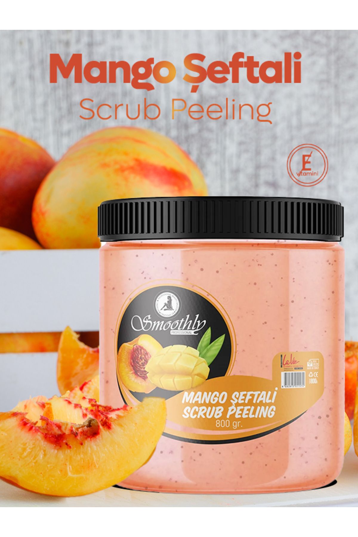 Smoothly Mango & Şeftali Aromalı Canlandırıcı & Yumuşatıcı El Ayak Ve Vücut Bakım Peelingi 800gr