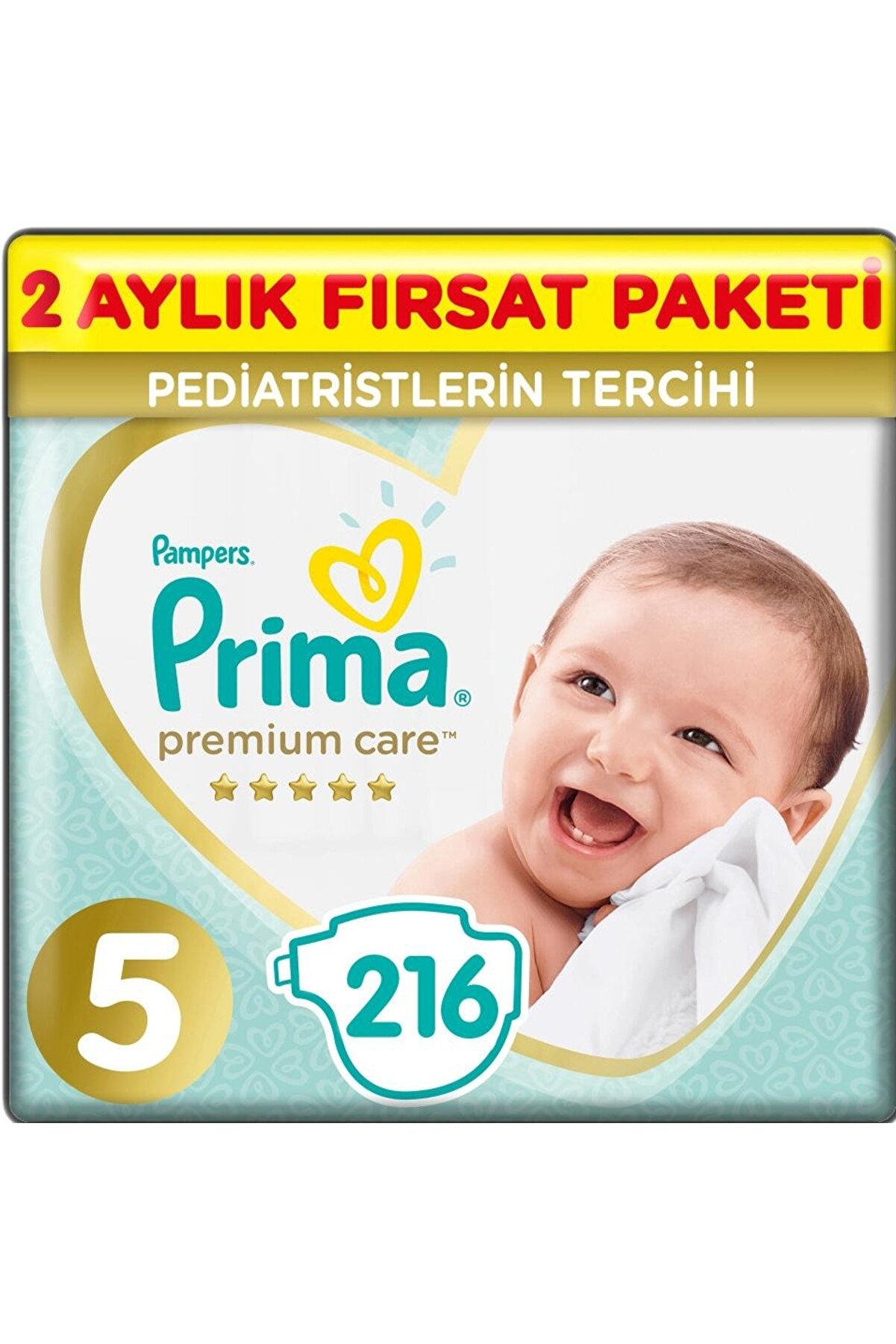 Prima Bebek Bezi Premium Care 5 Beden 108 Adet Aylık Fırsat Paketi X 2 Adet