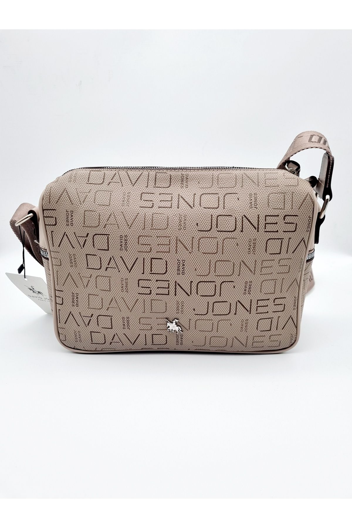 David Jones Kadın Monogram Postacı Çantası Vizon