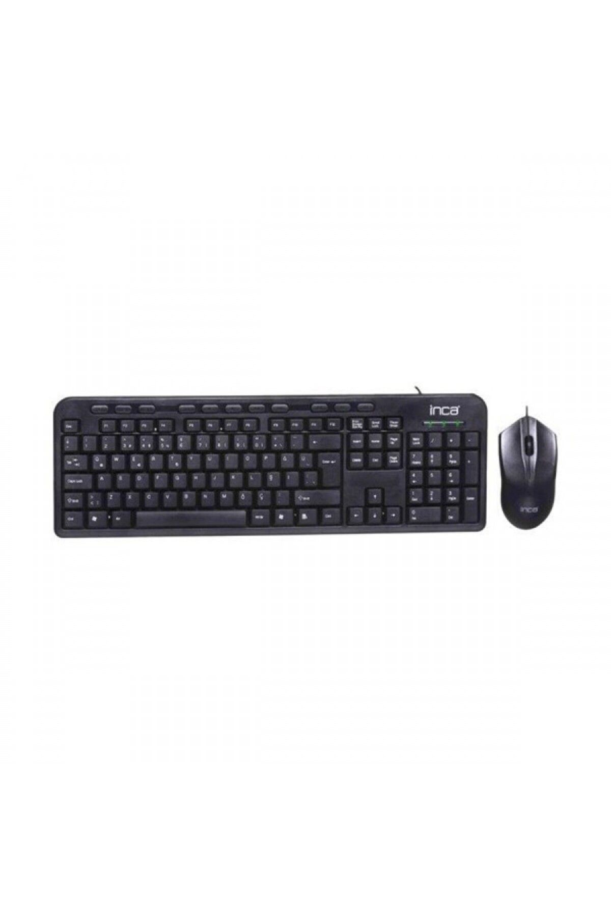 Inca IMK-375T Q Türkçe USB Multimedya Siyah Klavye+ Mouse