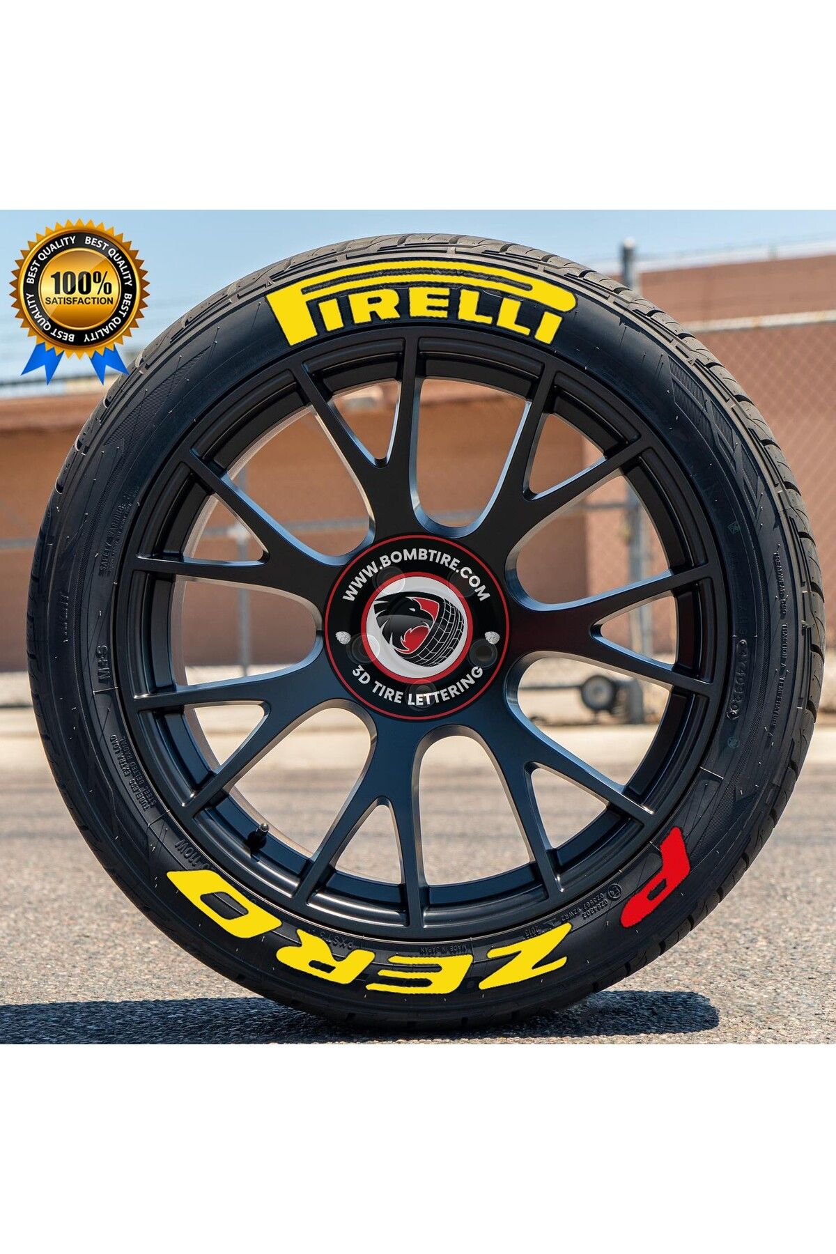 Goodyear Motosiklet & Araç 3d Oto Lastik Yazısı Şerit Sticker | Oto Sticker Arma | 8 Adet + Orijinal Tutkal