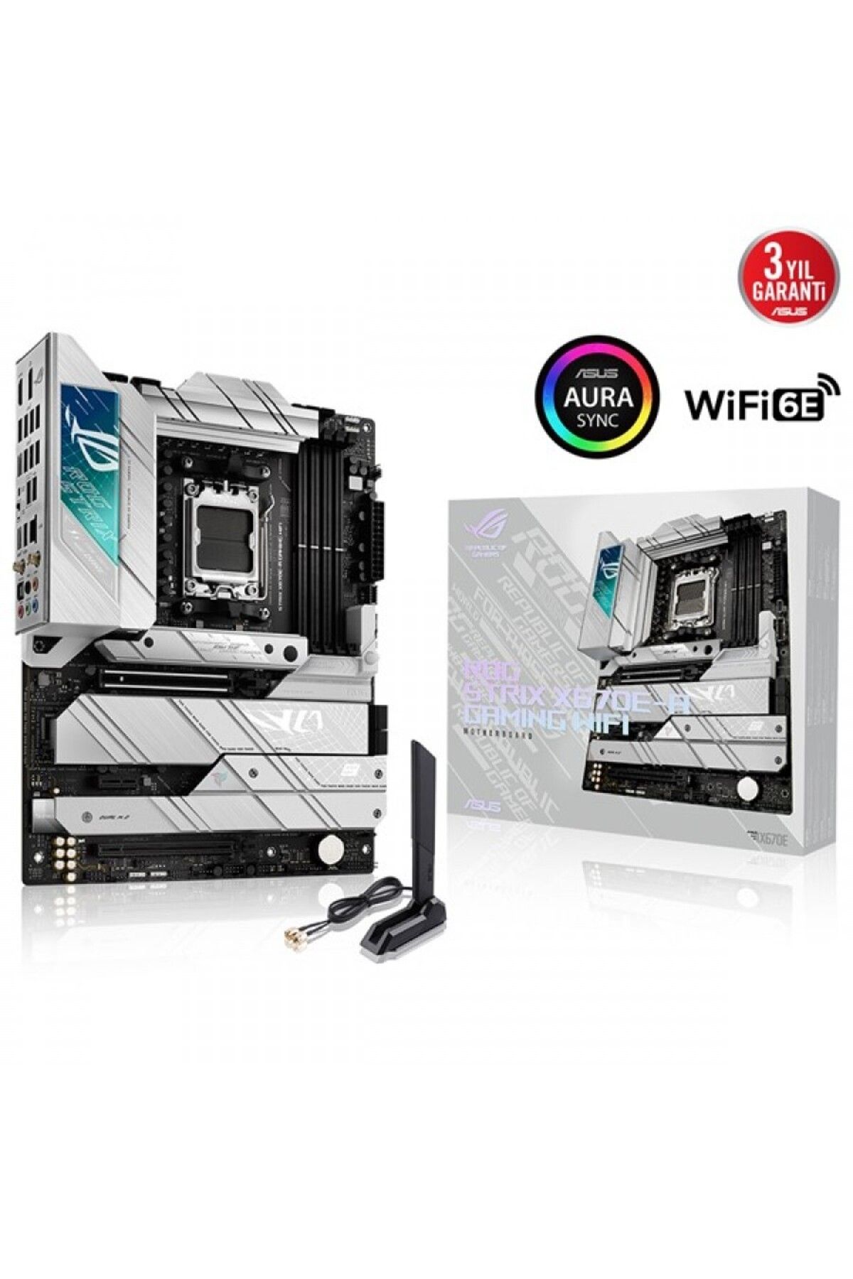 ASUS ROG STRIX X670E-A GAMING WIFI DDR5 HDMI DP PCIe 16X v5.0 AM5 ATX
