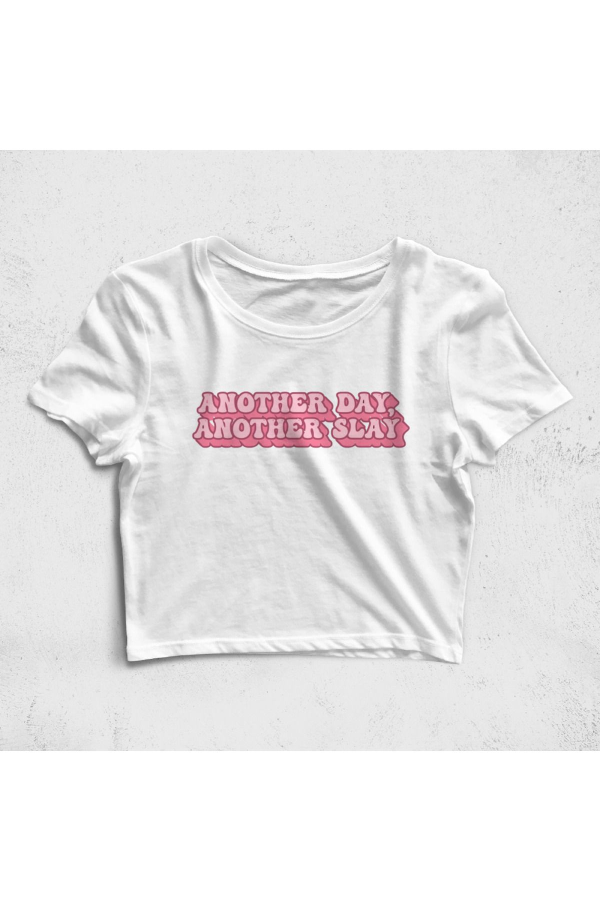 Built By Crazy Another Day Another Slay Croptop Tişört