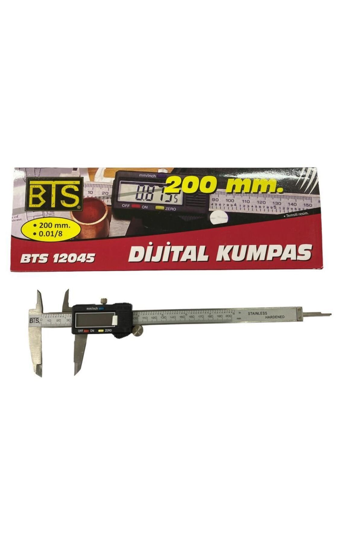 BTS 12045 Dijital Kumpas 200 Mm