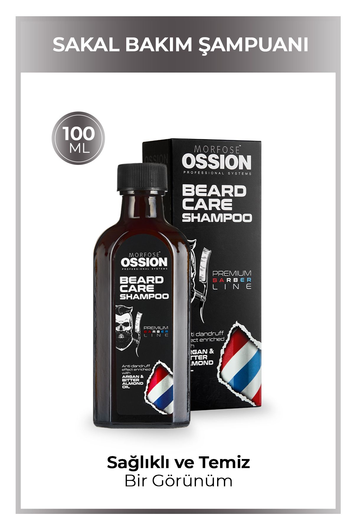 Morfose Ossion Premium Barber Line Sakal Bakım Şampuanı 100 ml