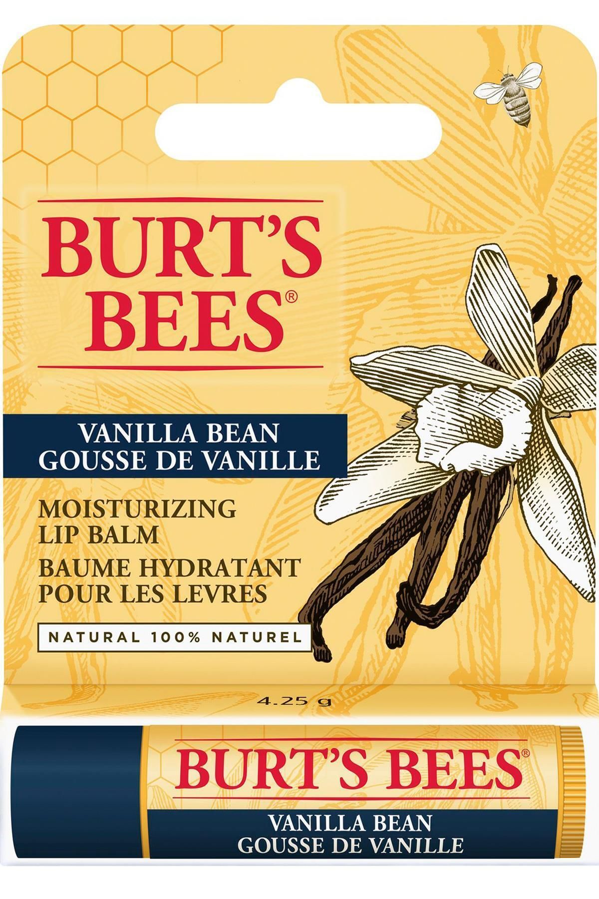 Burt's Bees Vanilya Aromalı Dudak Bakım Kremi Blister Ambalaj- Vanilla Lip Balm Blister Box 4,25 gr