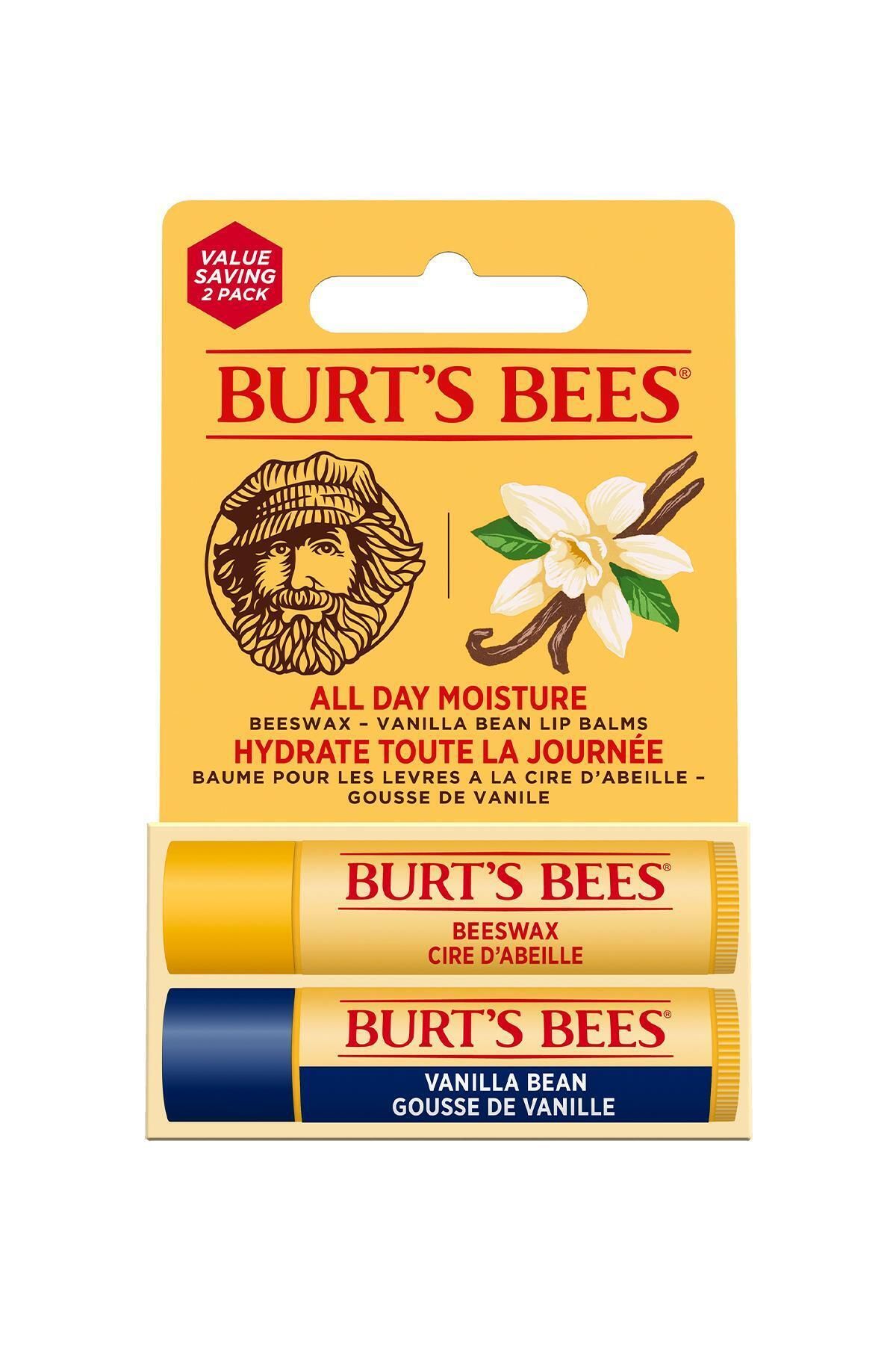 Burt's Bees 2li Lip Balm Set - Beeswax Vanilya