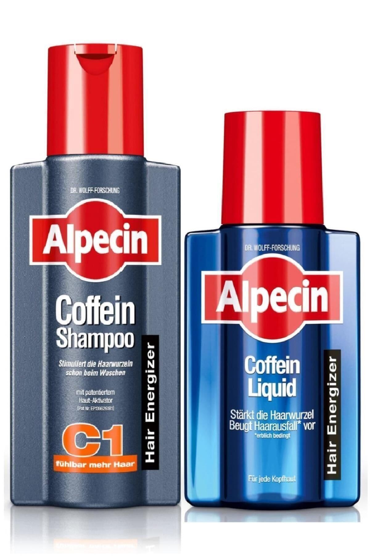 Alpecin Kafein Şampuan C1, 250ml + Likit 200ml Set (aparat Hediye)