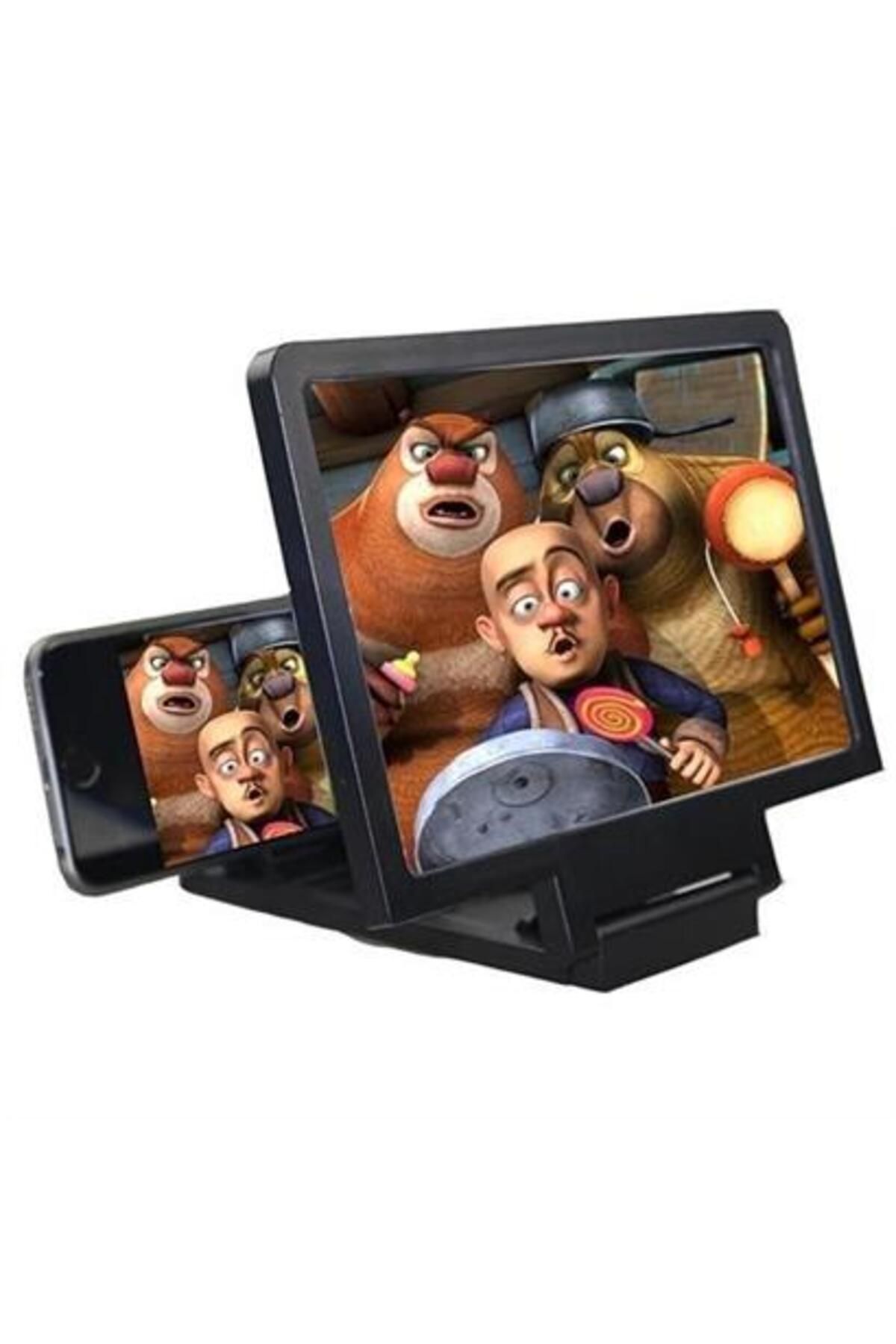 TREND Universal Telefon Tablet Uyumlu Ekran Büyütücü Standlı Projektör Aleti