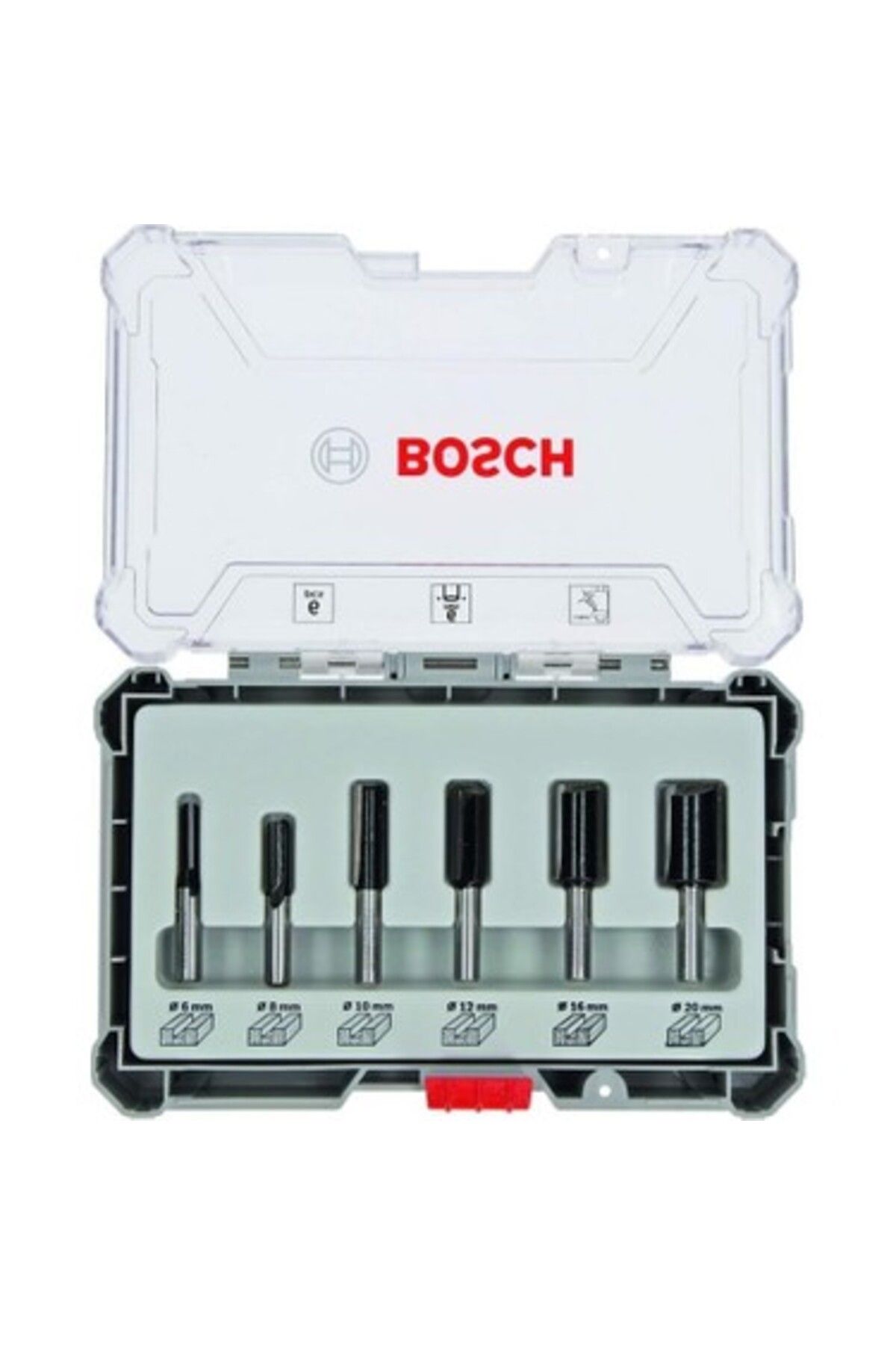 Bosch Freze Seti Düz 6mm (6 PARÇA)