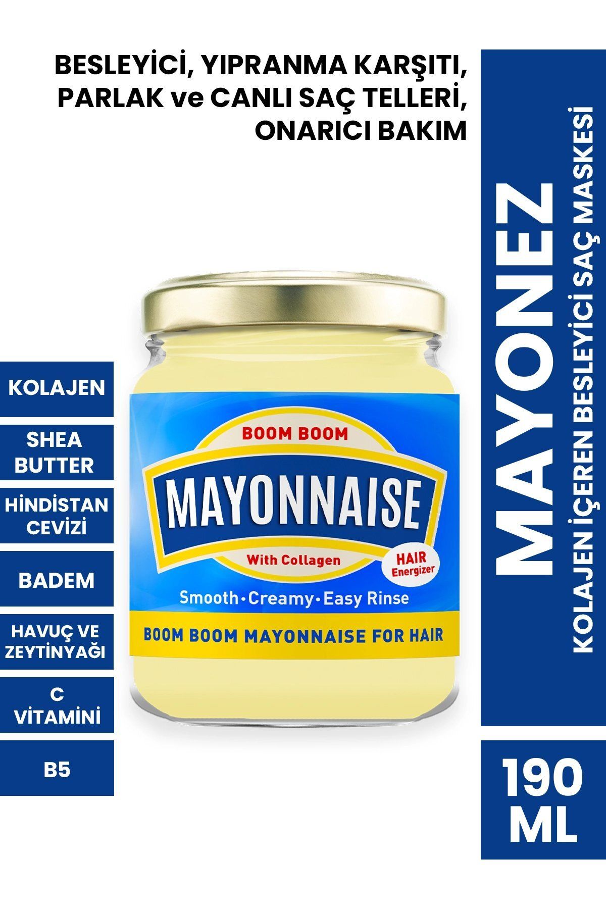 PROCSIN Mayonez Kolajen Içeren Besleyici Saç Maskesi 190 ml