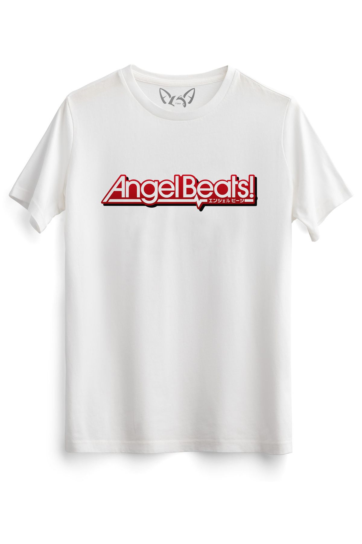 Alfa Tshirt Angel Beats Baskılı Çocuk Beyaz Tshirt