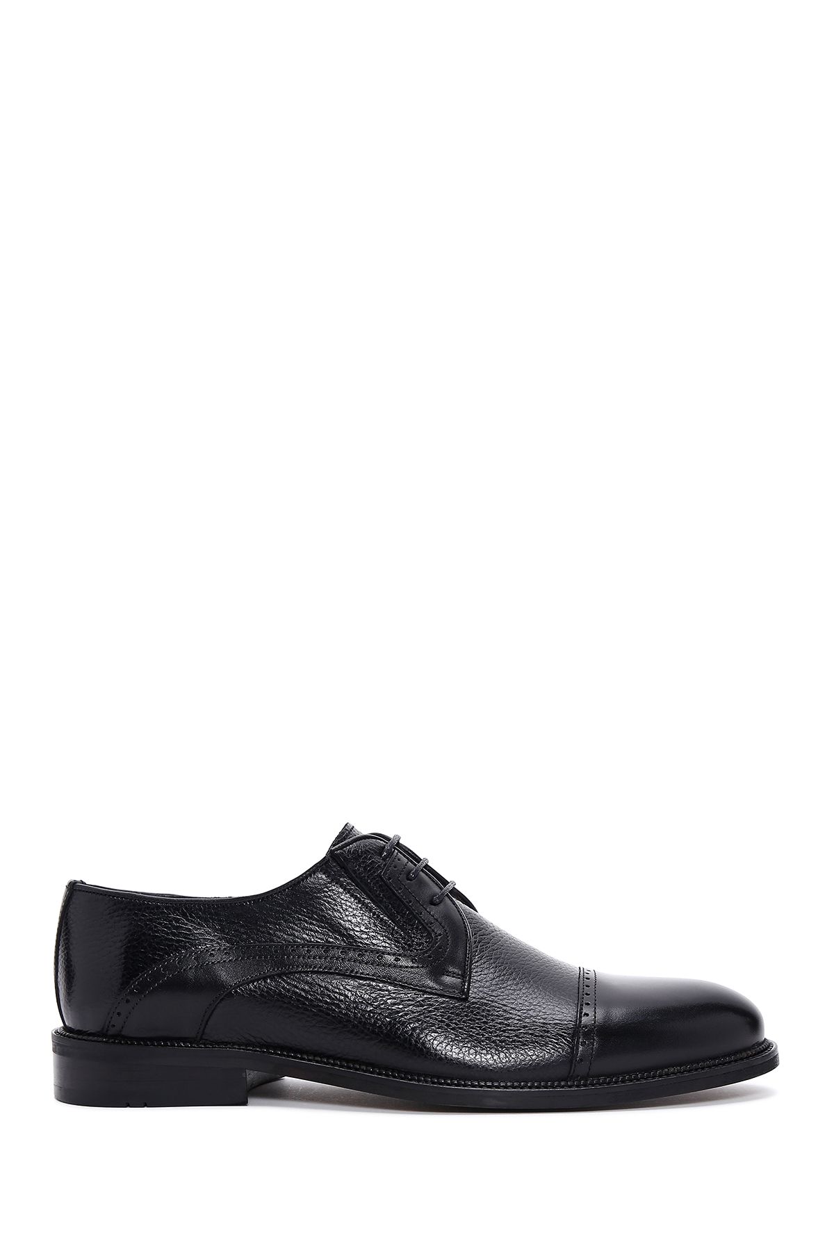 Derimod Erkek Siyah Bağcıklı Deri Klasik Ayakkabı