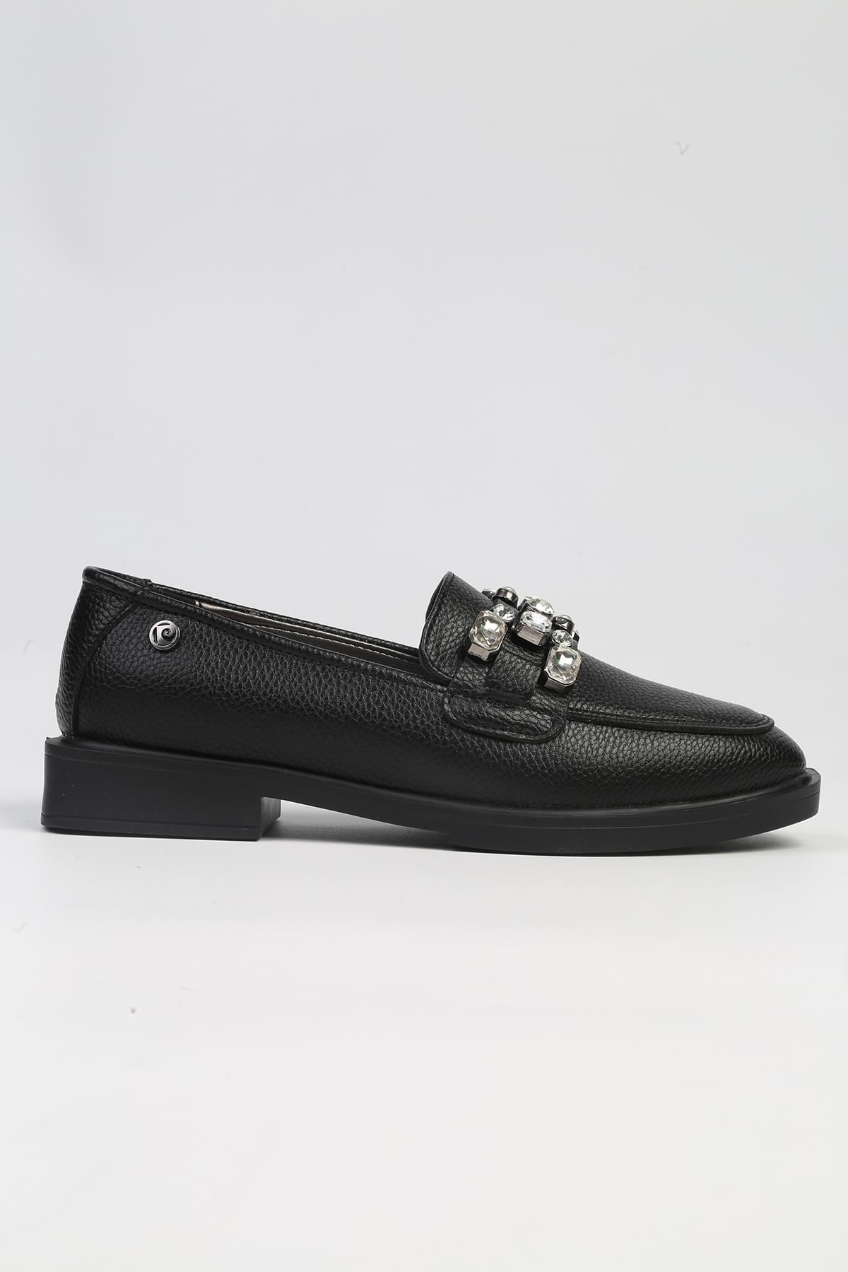 Pierre Cardin ® | PC-53150 - 3441 Siyah Floter-Kadın Loafer Günlük Ayakkabı