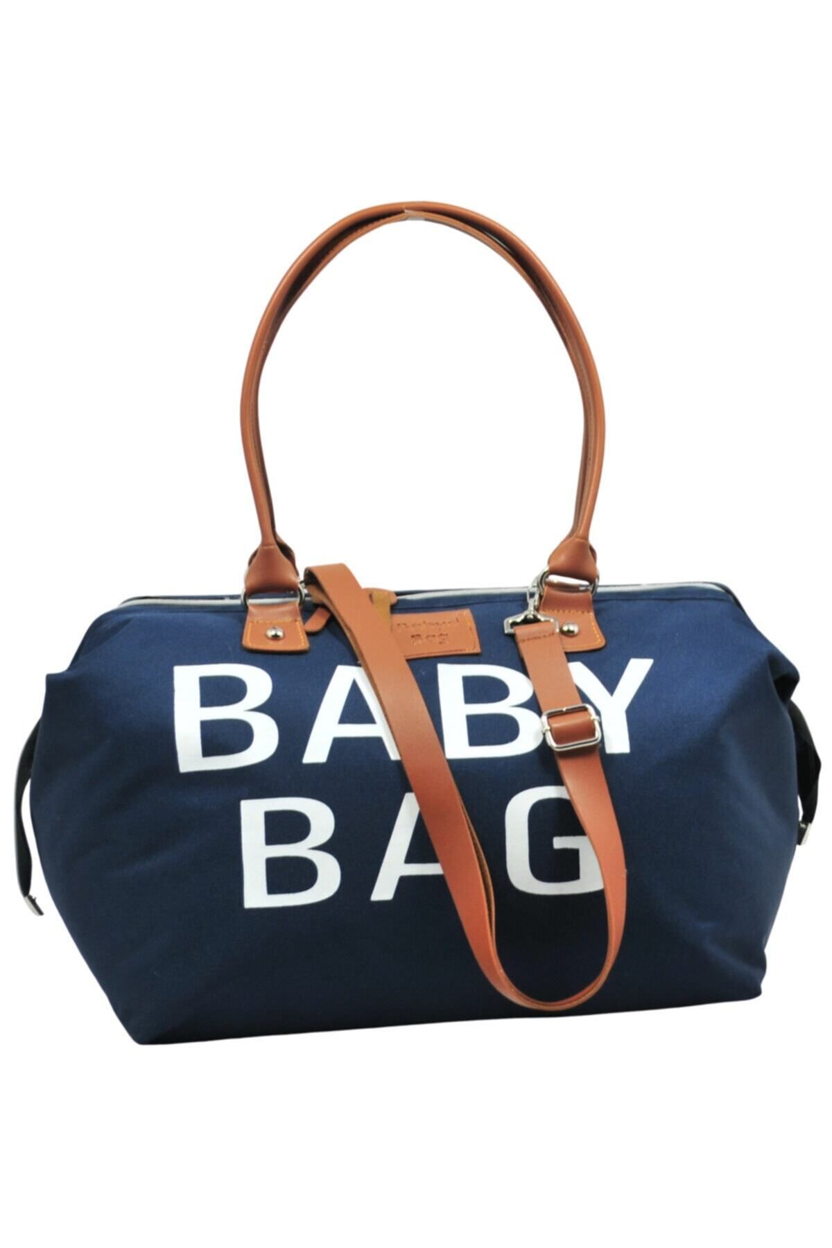 Babysi Baby Bag Tasarım Lacivert Anne Bebek Bakım Ve Kadın Çantası