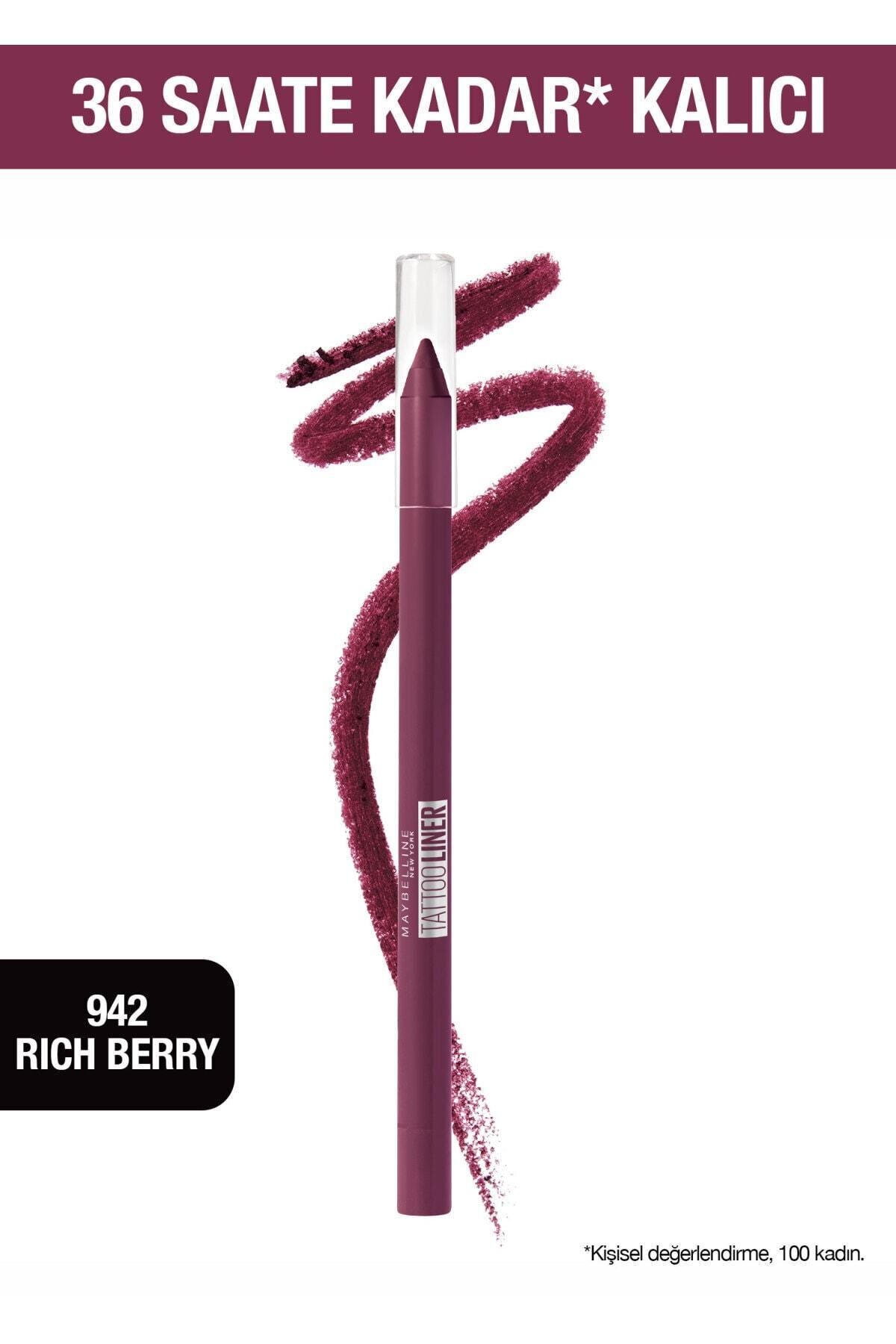 Maybelline New York Mürdüm Tattoo Liner Jel Göz Kalemi 942 Rich Berry 3600531531157