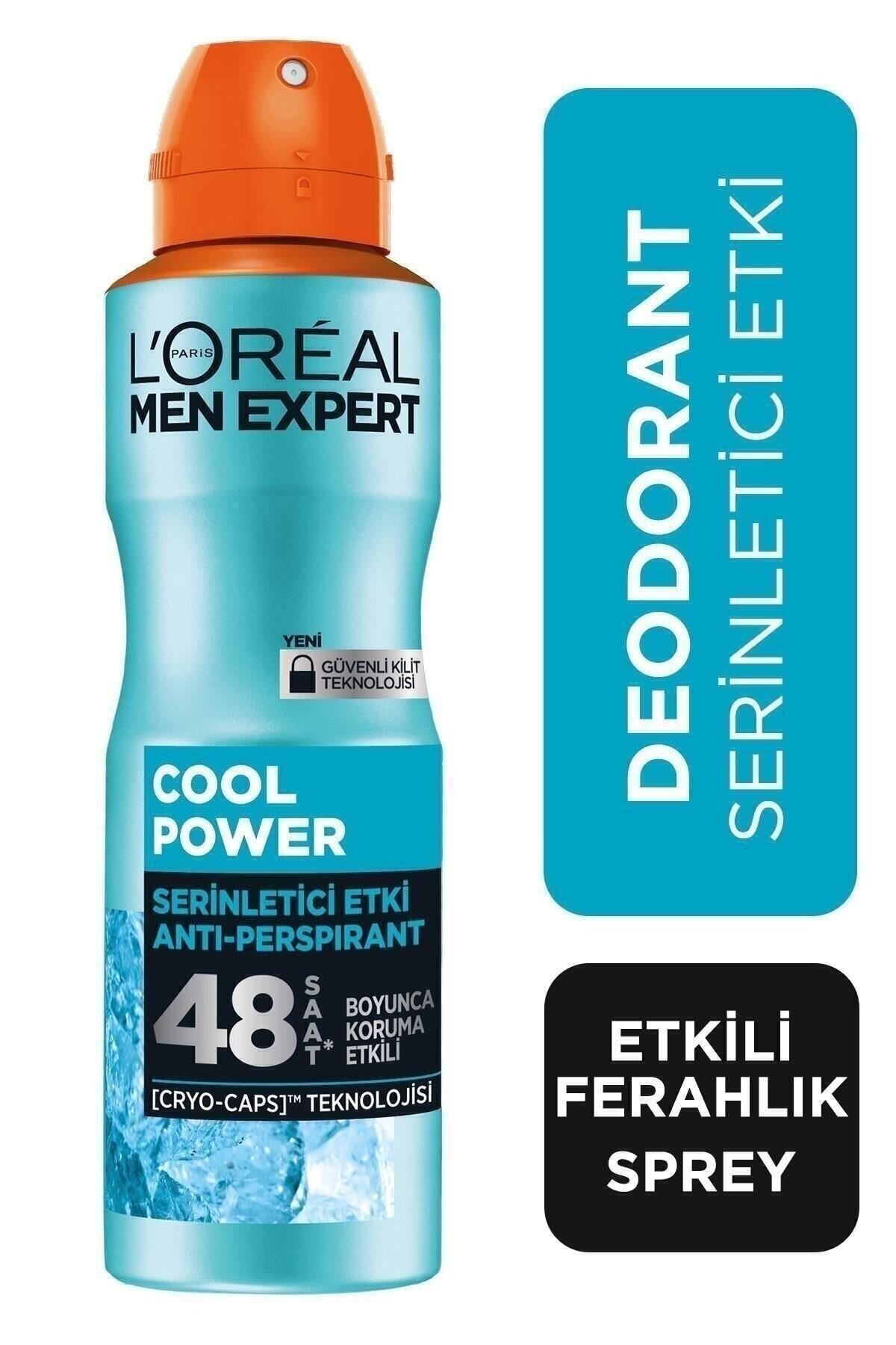L'Oreal Paris Men Expert Cool Power Anti Perspirant Serinletici Etki Erkek Sprey Deodorant 150ml