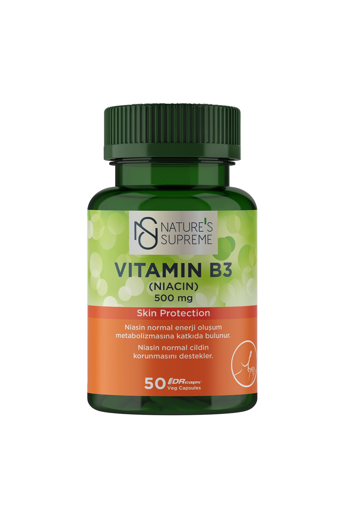 Natures Supreme Vitamin B3 500 Mg (No Flush) 50 Kapsül