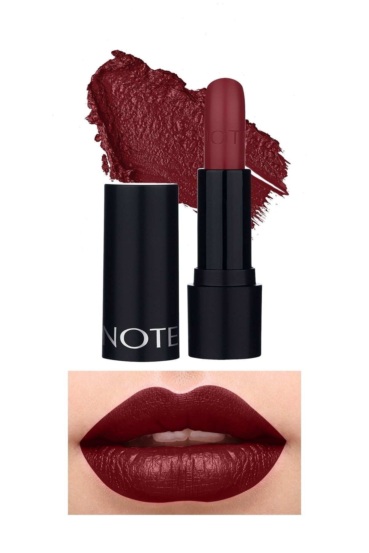 Note Cosmetics Deep Impact Lipstick Kremsi Dokulu Yarı Parlak Ruj 11 Vibrant Pink - Kırmızı