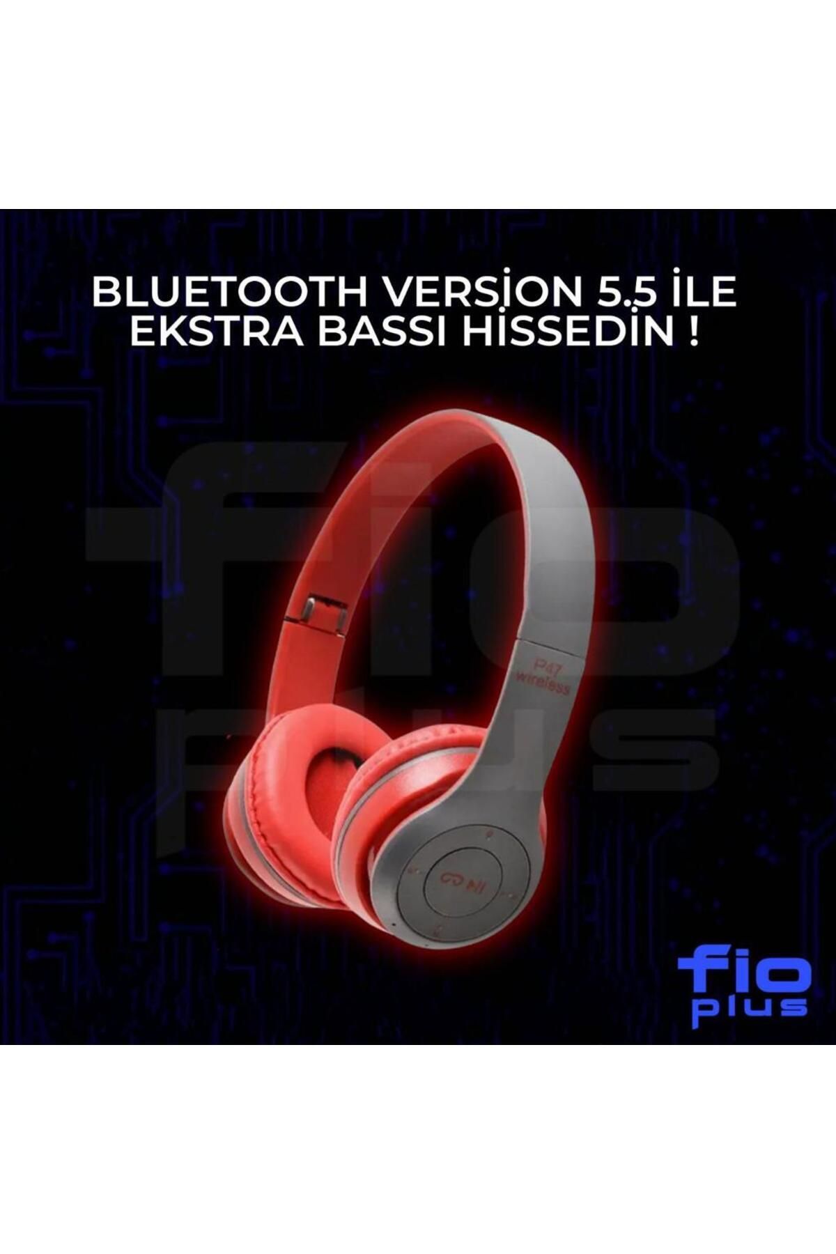 FİOPLUS Wireless P47 Uyumlu Katlanabilir Bluetooth Kablosuz Kulaklık