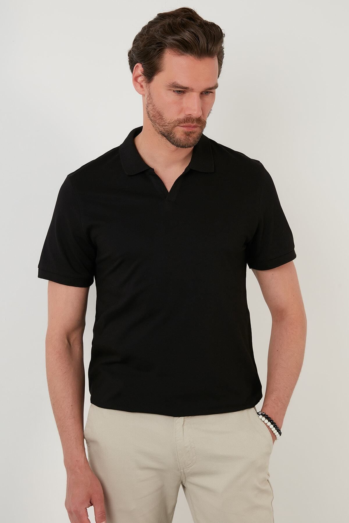 Buratti Slim Fit Pamuklu Erkek Polo Yaka T Shirt 5902141 Tişört