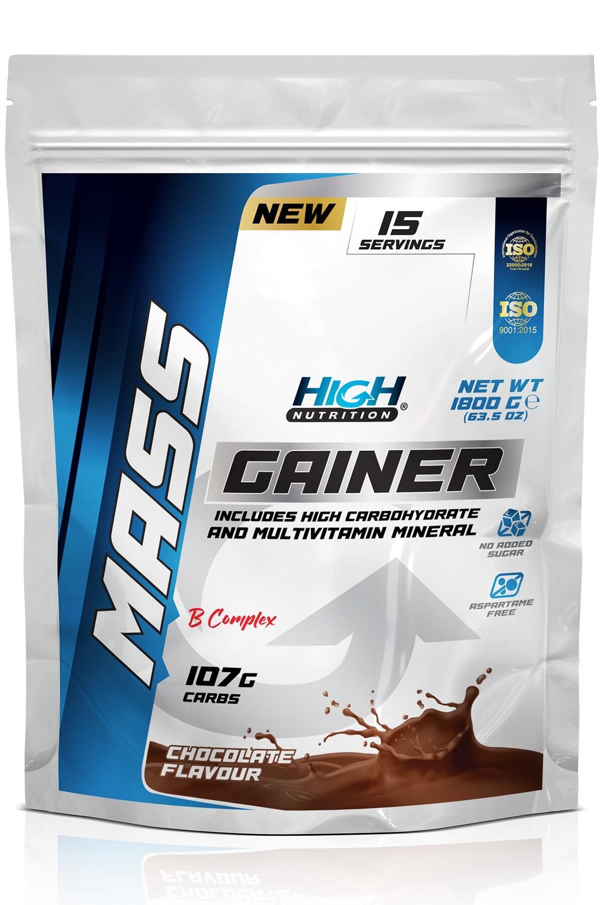 High Nutrition Mass Gainer Karbonhidrat Protein Bulk Çikolata Aroma 1800g