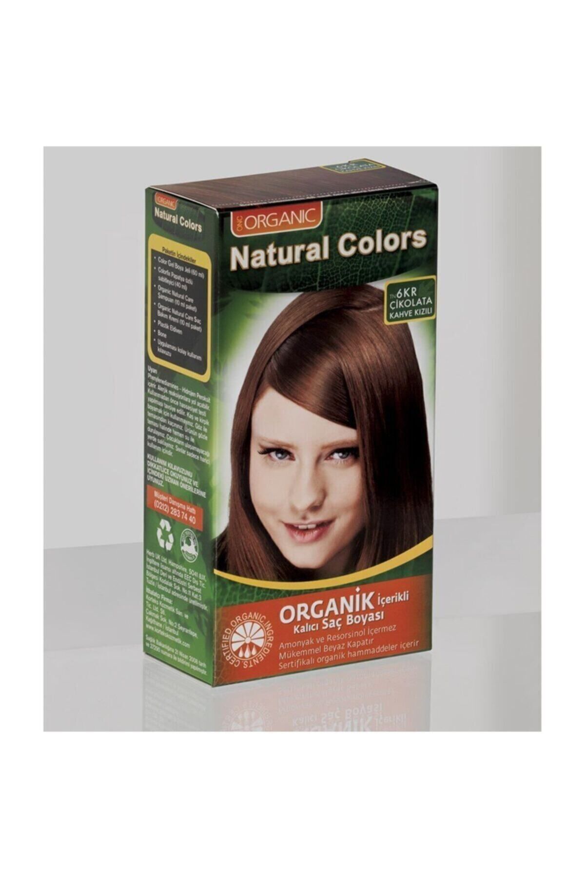 Organic Natural Colors Natural Colors 6kr Çikolata Kahve Kızılı Organik Saç Boyası