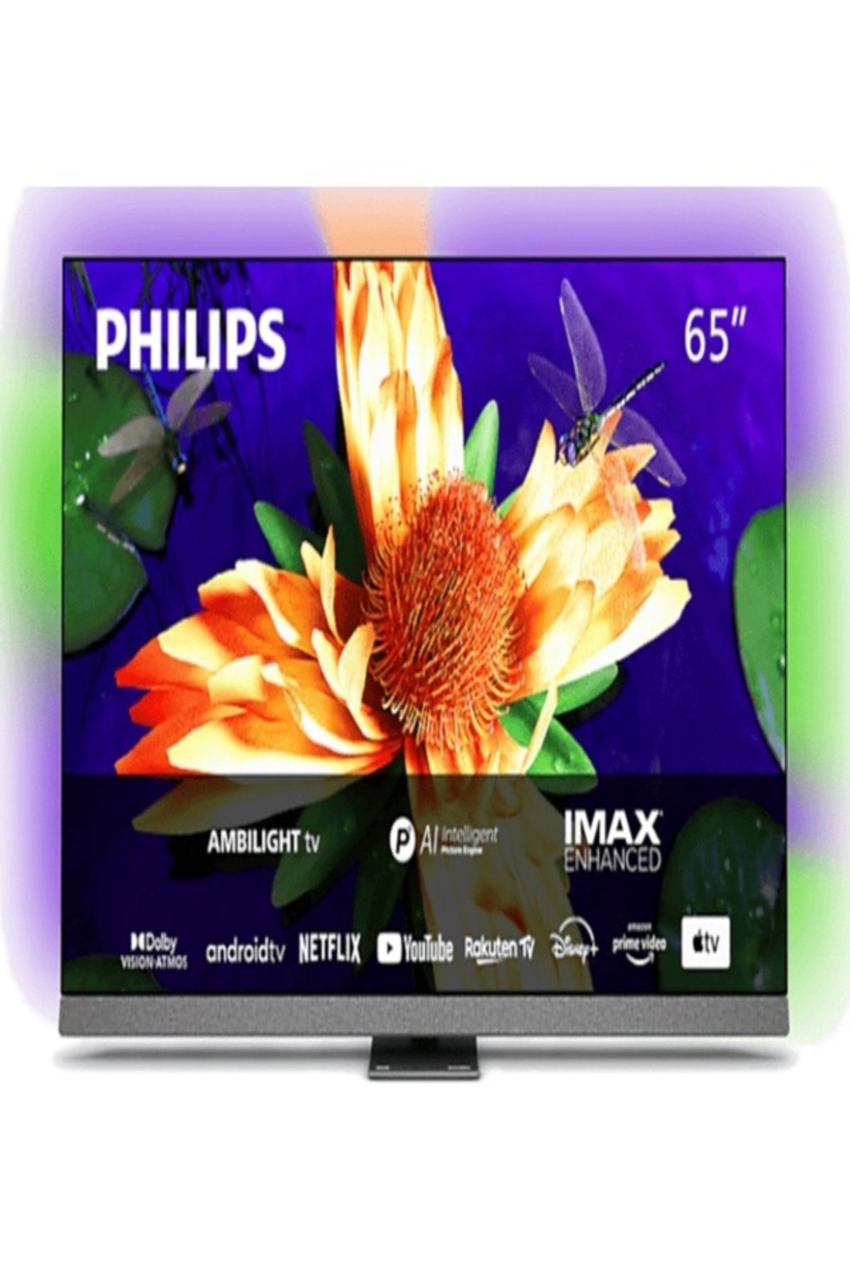 Philips 65OLED907 65 inç 165 Ekran Uydu Alıcılı Android Smart 3 Taraflı Ambilight 4K Ultra HD OLED