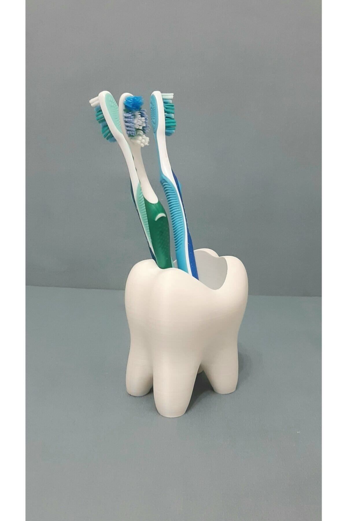 stdeta Diş Tasarım Çok Amaçlı Dekoratif Diş Fırçalık