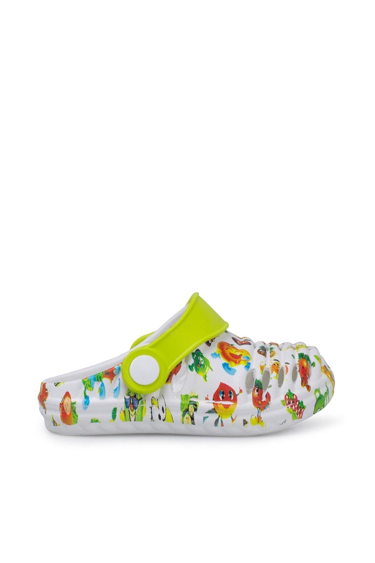 Akınal Bella Beyaz Fıstık Yeşil Unisex Çocuk Sandalet E206P003