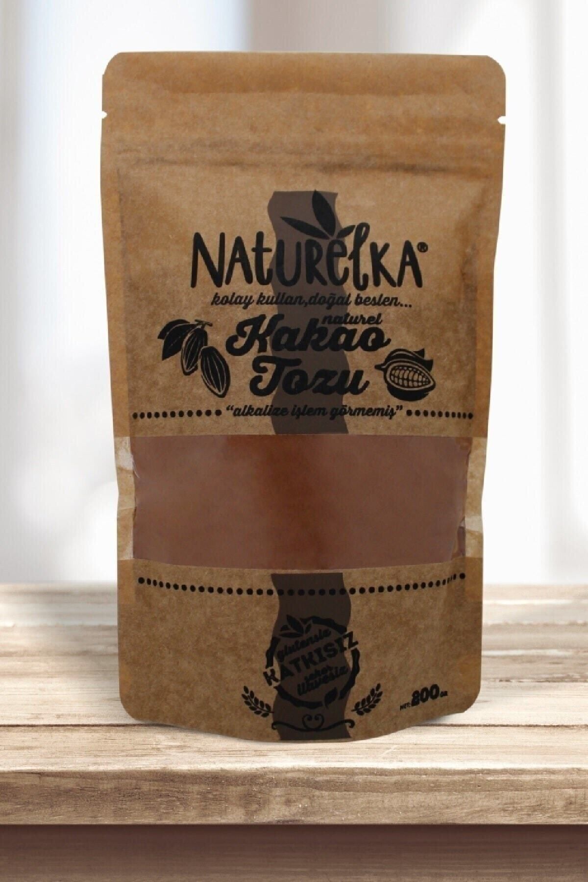 Naturelka Alkali İşlem Görmemiş Kakao Tozu 200 gr  Yeni Ürün