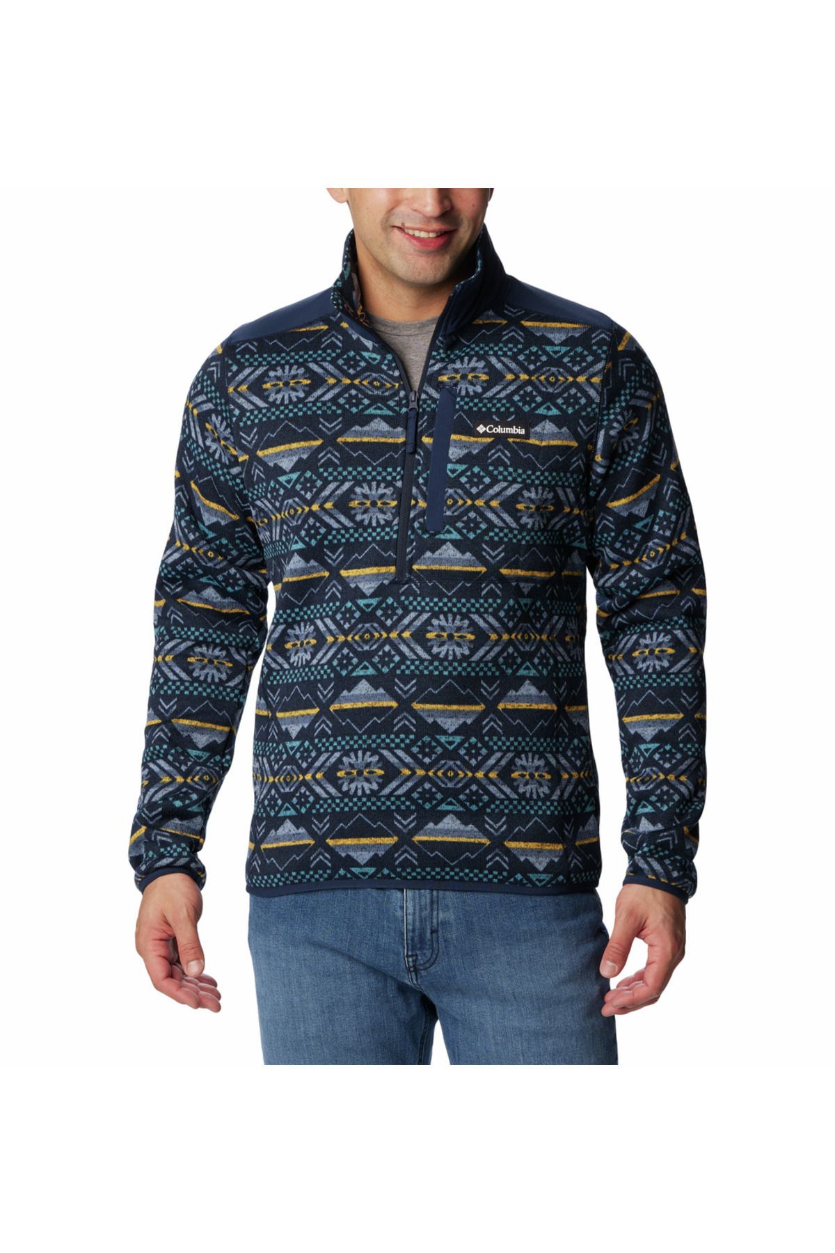 Columbia Sweater Weather II Printed Half Zip Erkek Polar Üst