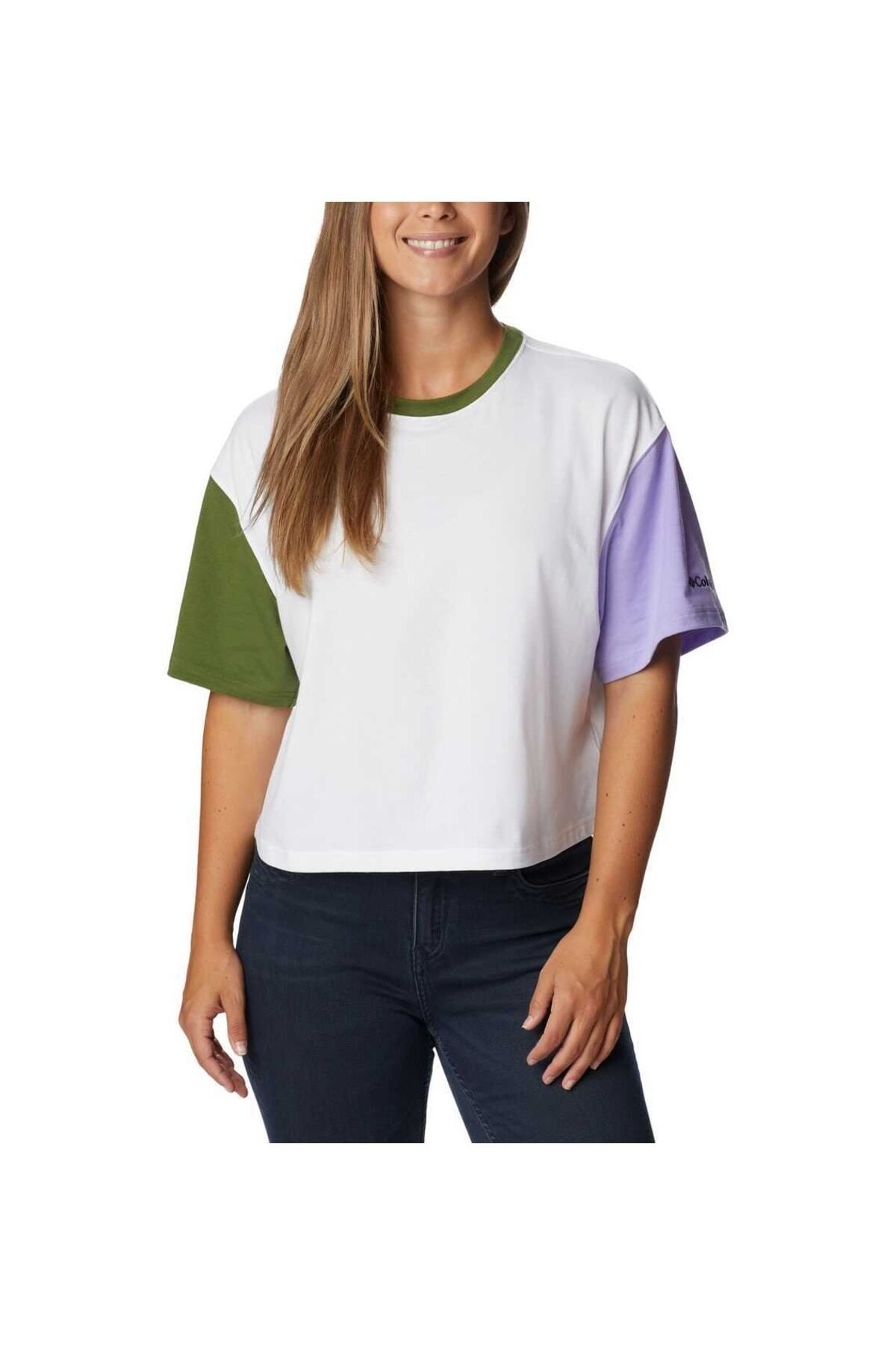 Columbia Deschutes Valley Cropped Kadın Kısa Kollu T-shirt