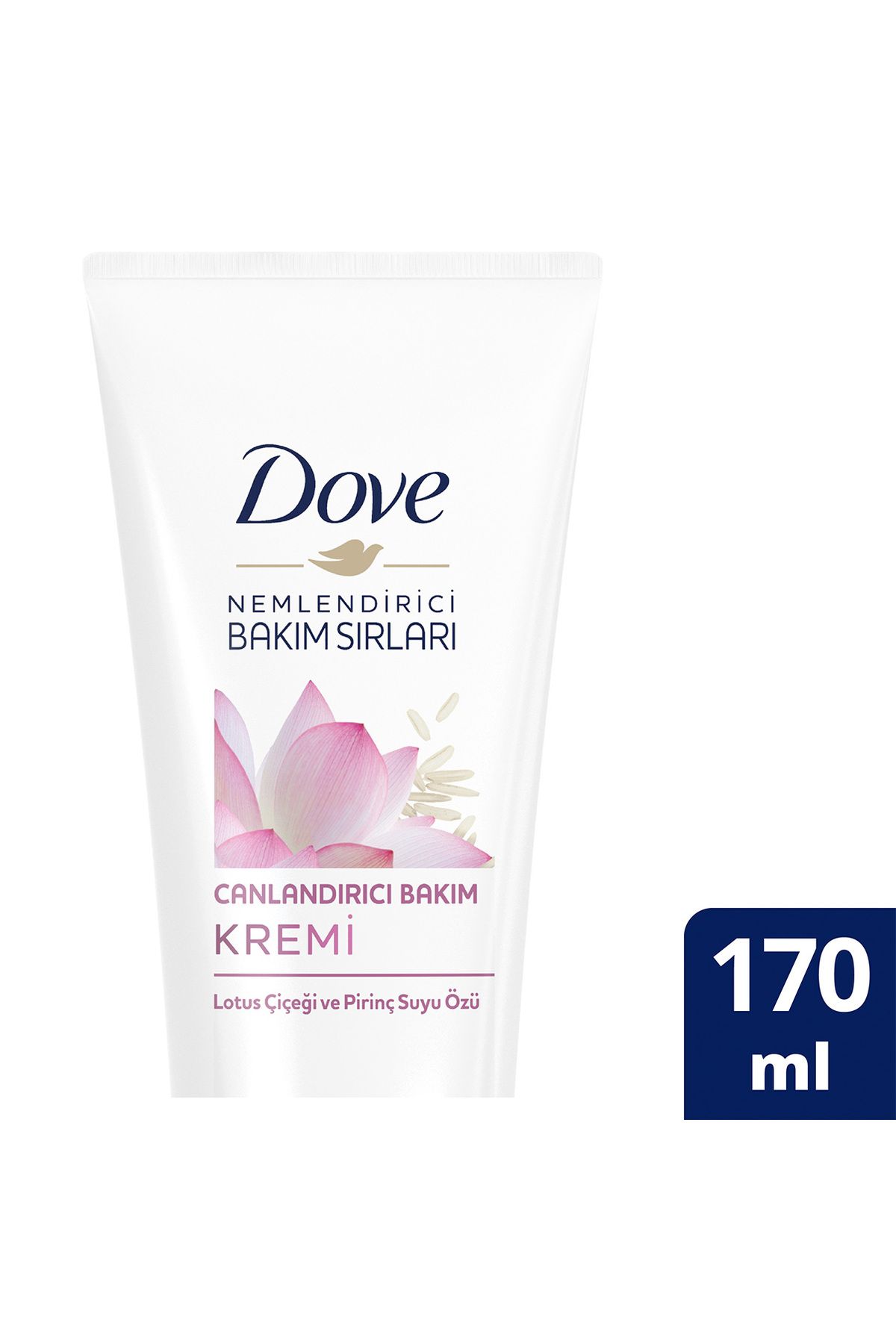 Dove Nemlendirici Bakım Sırları Canlandırıcı Saç Bakım Kremi Lotus Çiçeği Ve Pirinç Suyu Özü 170 ml
