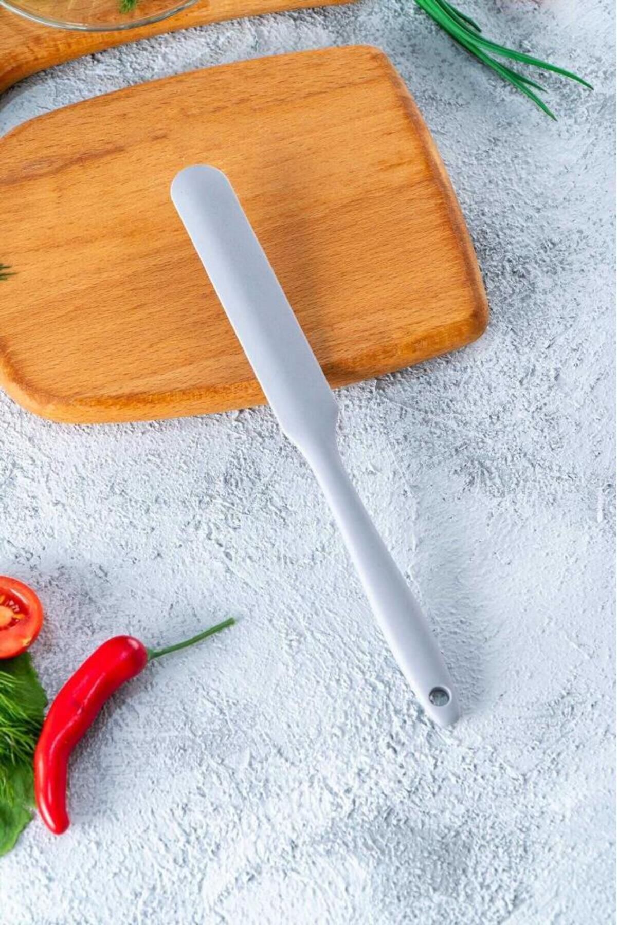 ACAR GRİ SİLİKON UZUN SPATULA 23,5CM