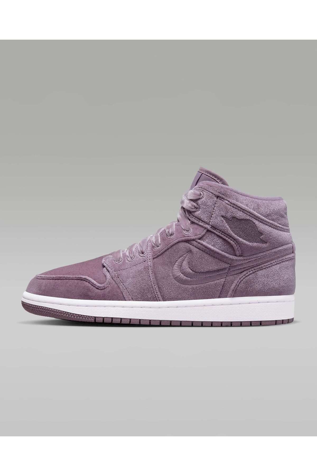 Nike Air Jordan 1 Mid SE 'Purple Velvet' Kadın Sneaker