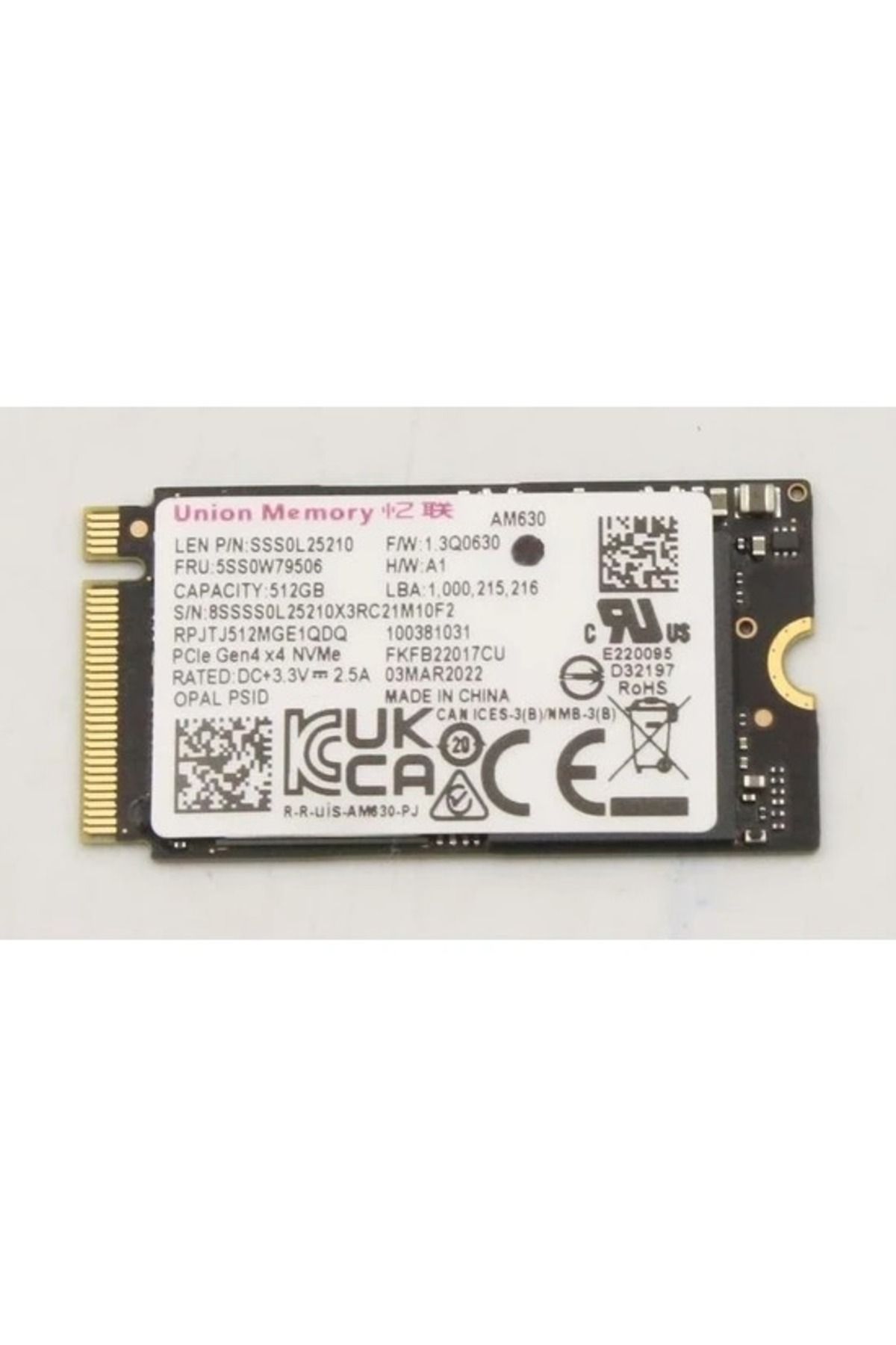 LENOVO 2242 256Gb M.2 Pcıe Gen3 Ssd (Kutusuz) Sss0T35787 Mini