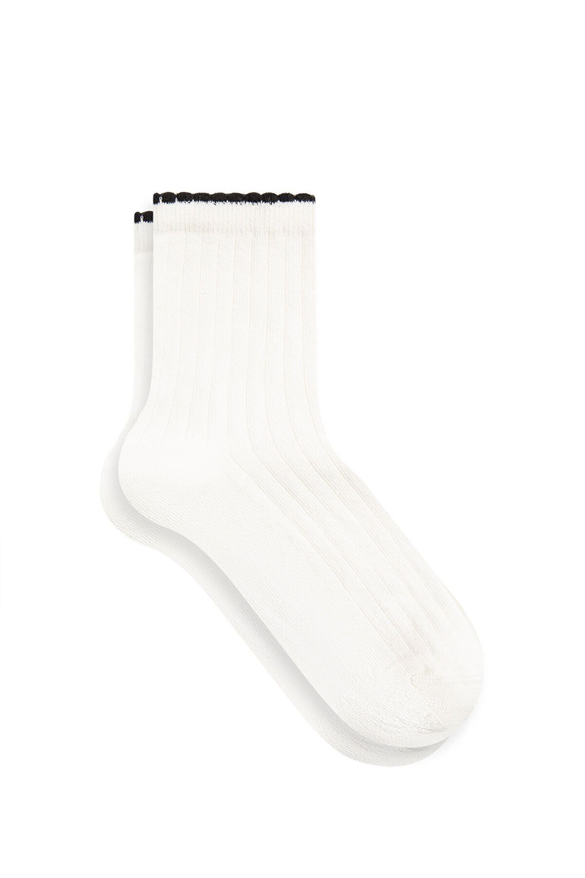Mavi Beyaz Soket Çorap 1912405-34523