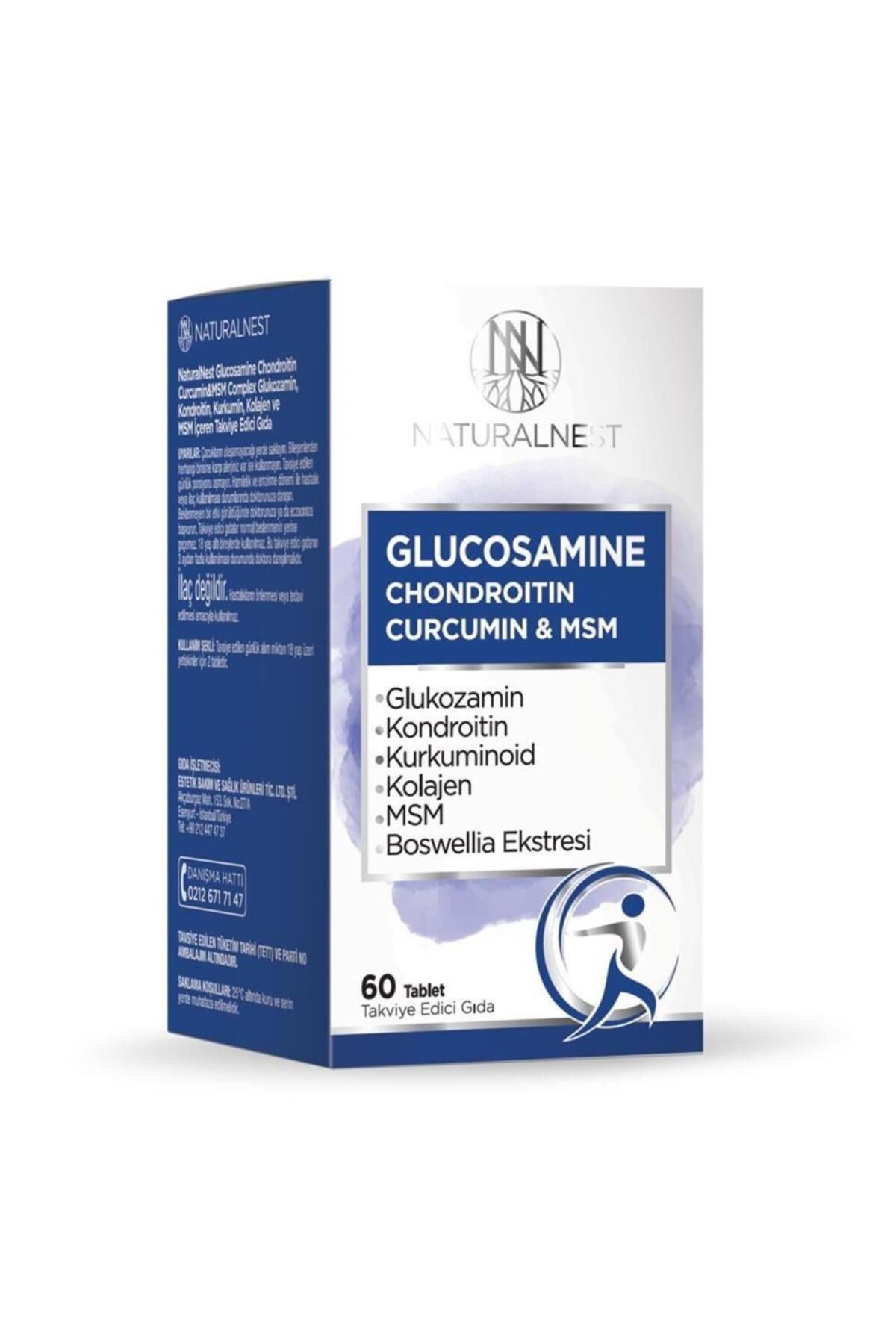 Natural Nest Glucosamine Chondroitin Curcumin & Msm Complex 60 Tablet