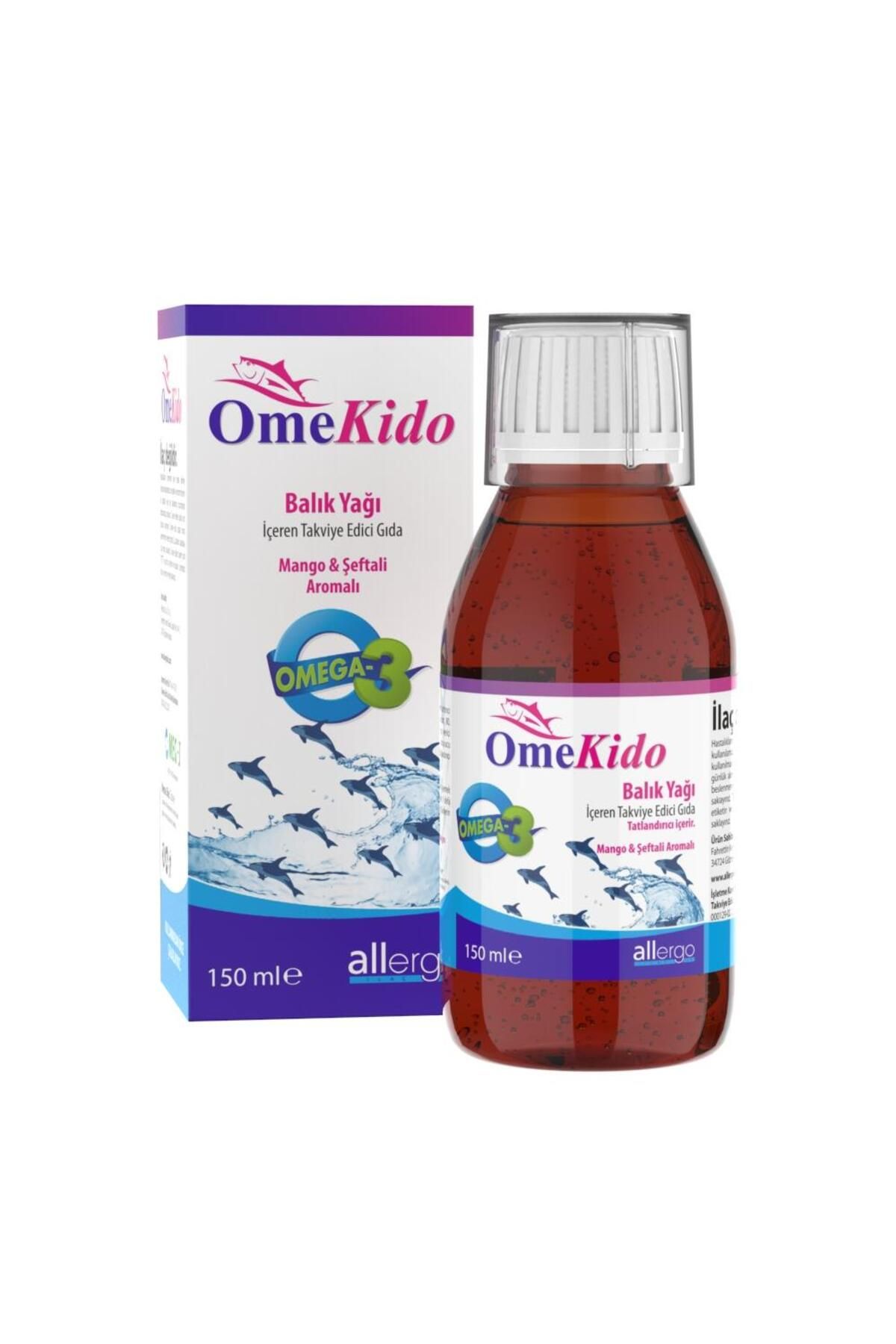 Allergo Omekido 150 ml Saf Balık Yağı Şurubu | Skt: 09/2024