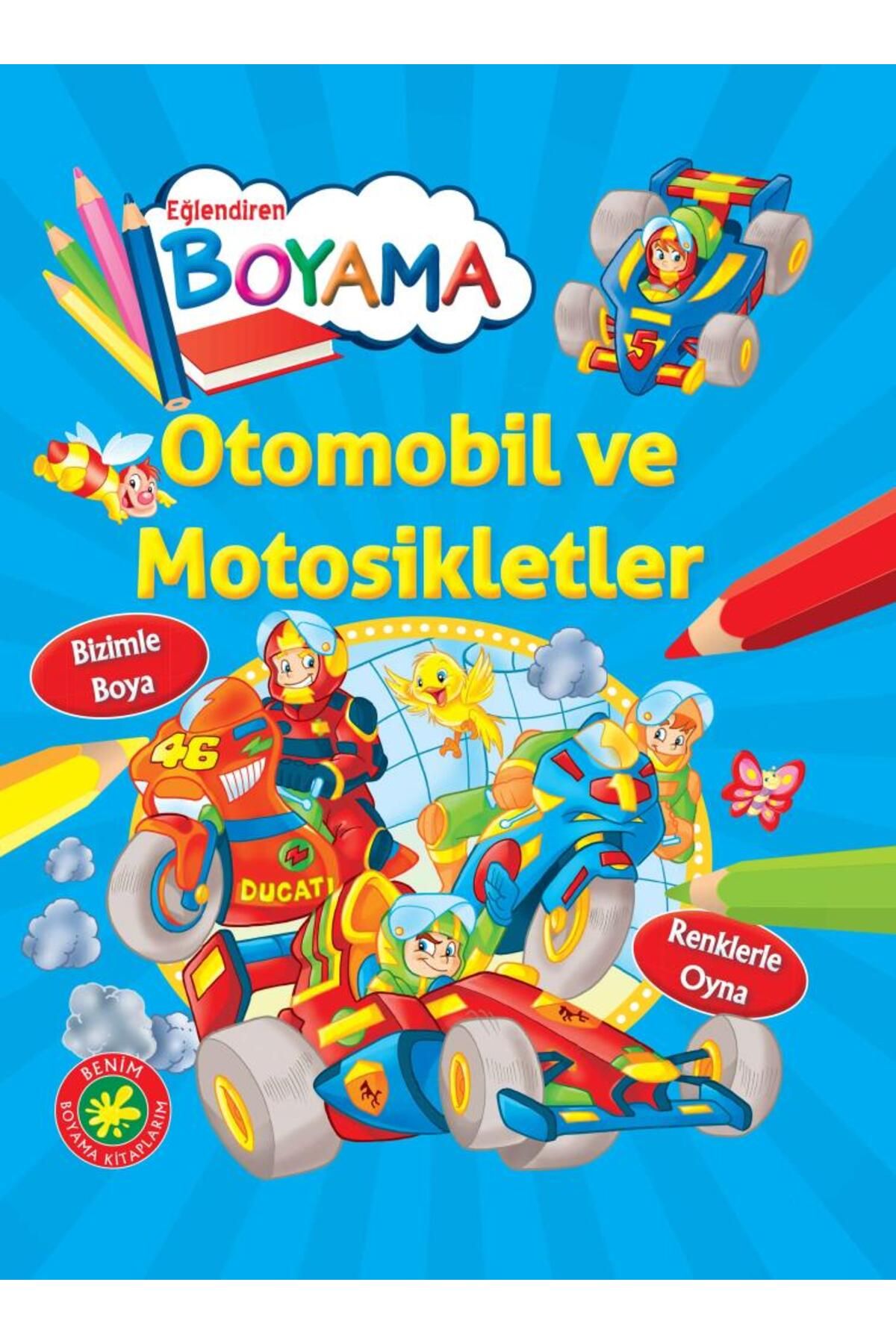 Parıltı Yayınları Eğlendiren Boyama - Otomobil ve Motosikletler